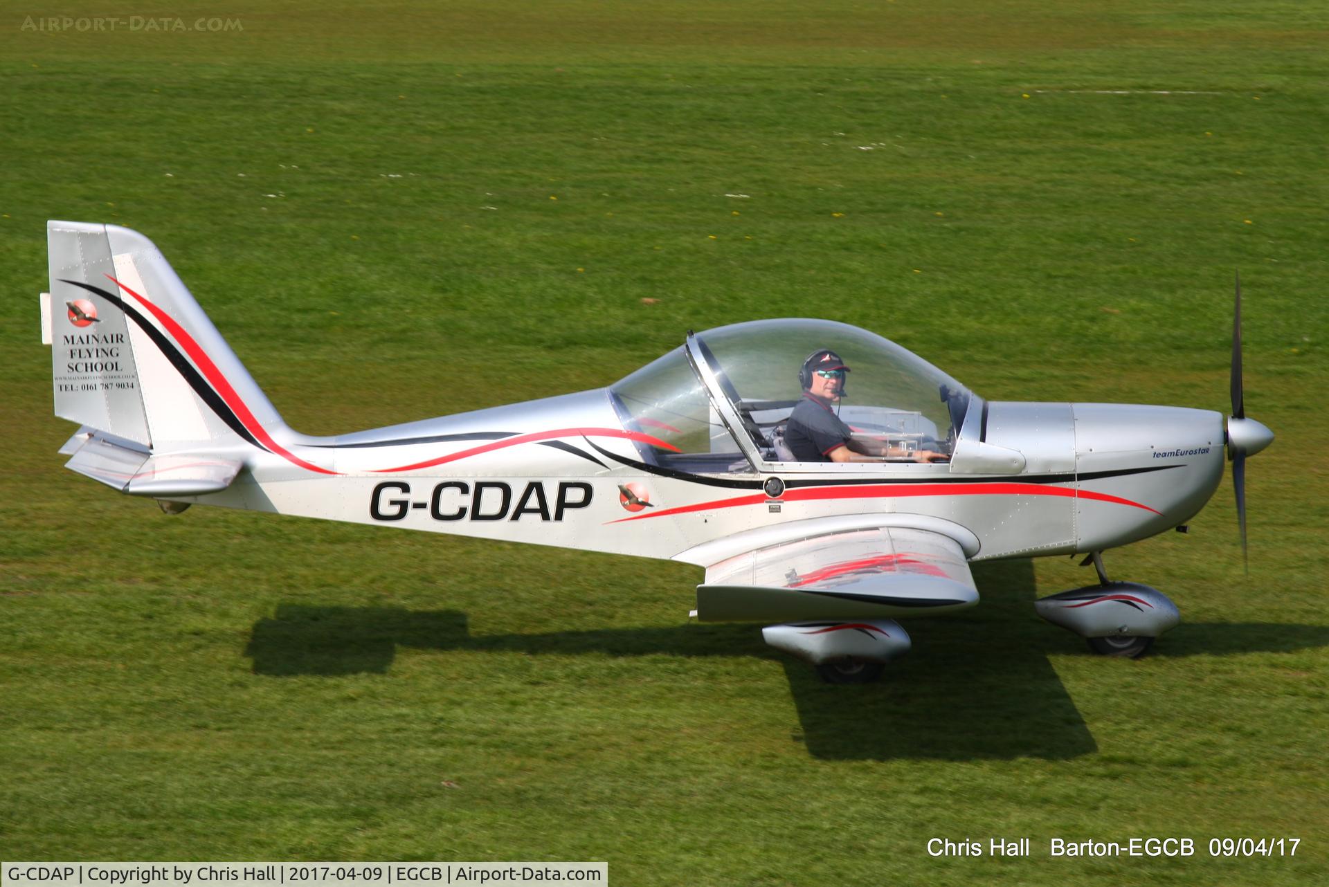 G-CDAP, 2004 Aerotechnik EV-97 TeamEurostar UK C/N 2114, at Barton