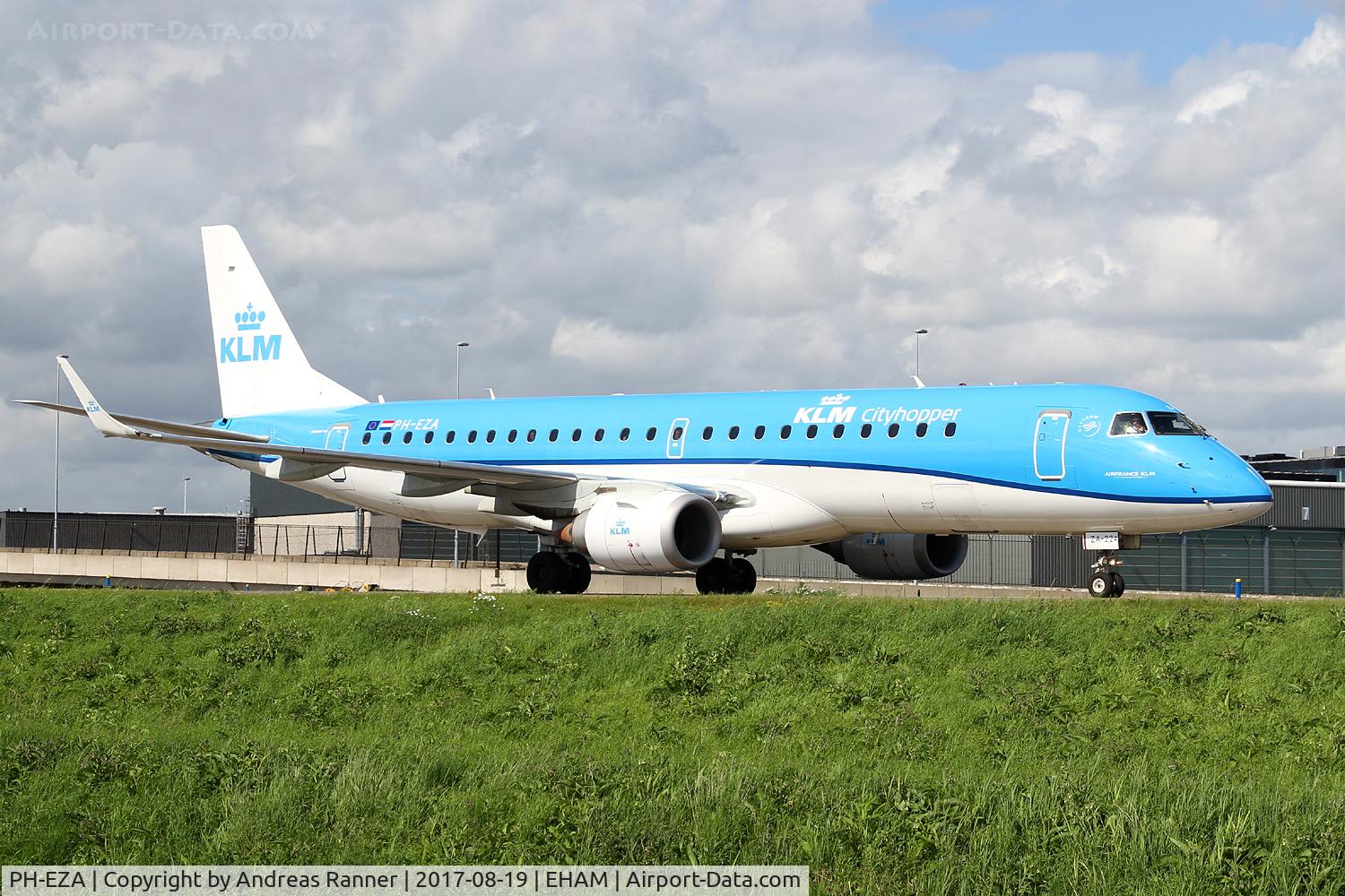 PH-EZA, 2008 Embraer 190LR (ERJ-190-100LR) C/N 19000224, KLM Cityhopper ERJ-190