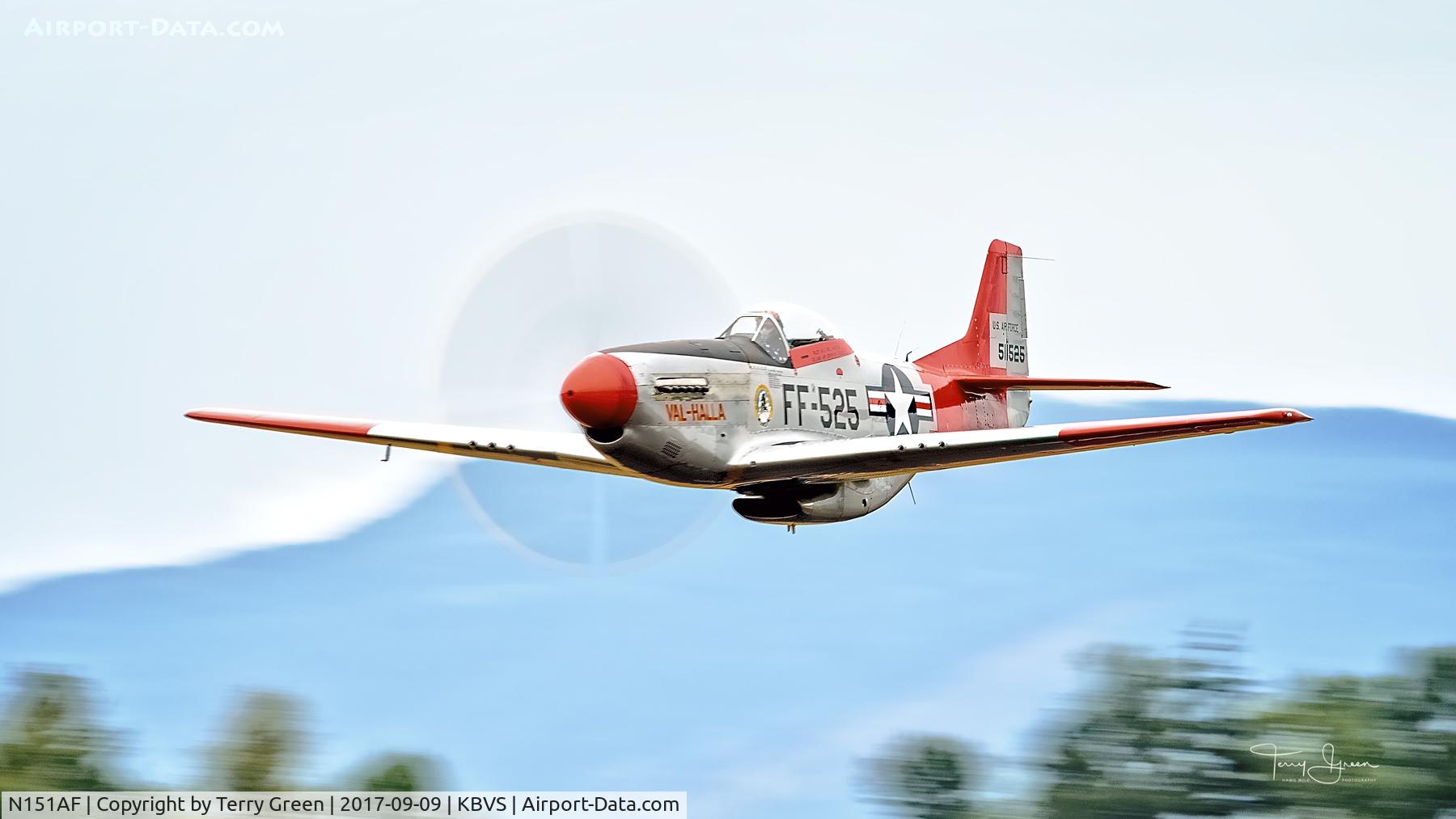 N151AF, 1945 North American P-51D Mustang C/N 45-11525, HFM