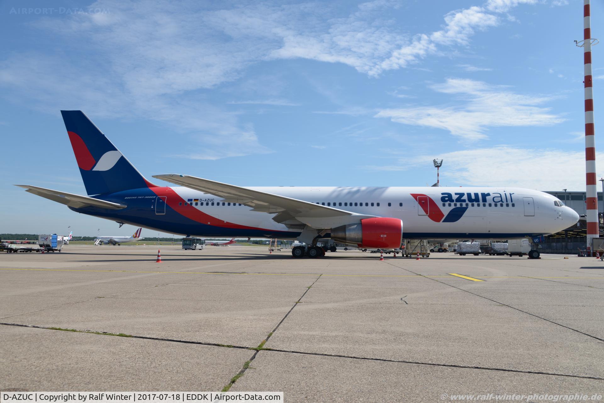 D-AZUC, 1993 Boeing 767-33A/ER C/N 25535, Boeing 767-33AER UR ARZ Azur Air Germany - 25535 - D-AZUC - 18.07.2017 - CGN