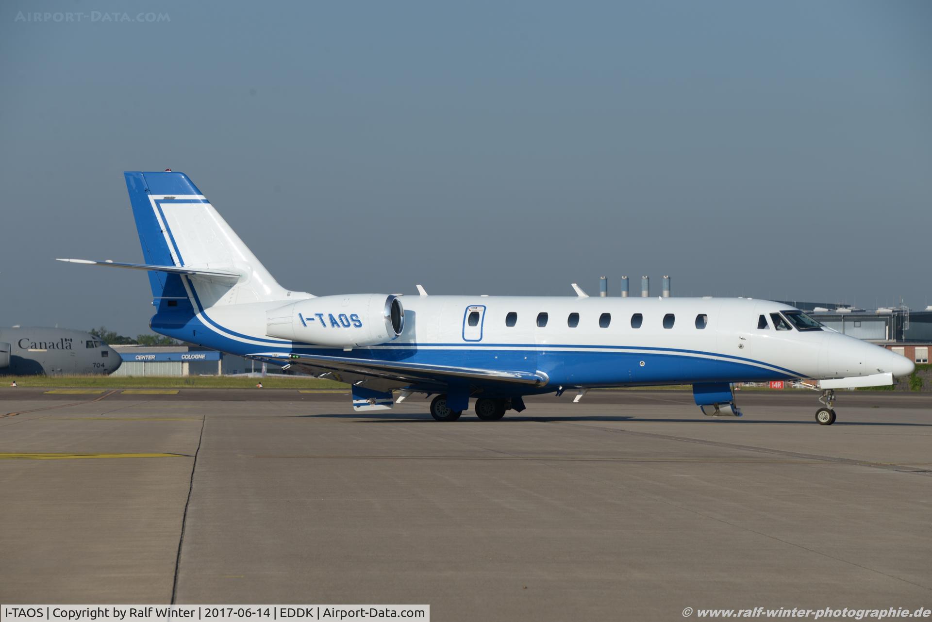 I-TAOS, 2010 Cessna 680 Citation Sovereign C/N 680-0309, Cessna 680 Citation Sovereign - Private - 680-0309 - I-TAOS - 14.06.2017 - CGN