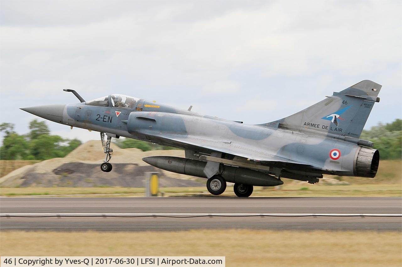 46, Dassault Mirage 2000-5F C/N 213, Dassault Mirage 2000-5F, Landing rwy 29, St Dizier-Robinson Air Base 113 (LFSI) Open day 2017