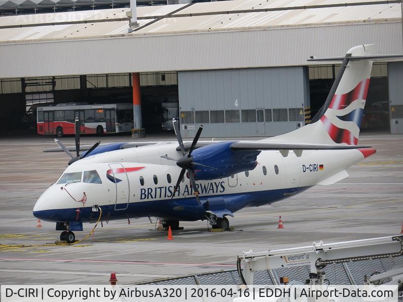 D-CIRI, 1993 Dornier 328-110 C/N 3005, Parked up between flights