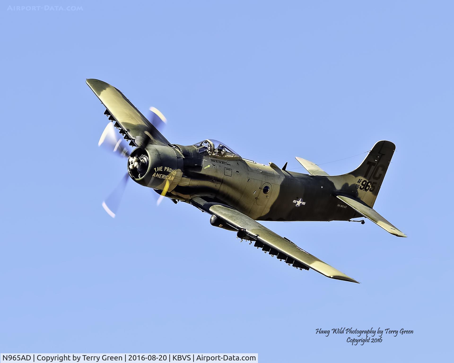 N965AD, 1952 Douglas A-1D Skyraider (AD-4NA) C/N 7765, HFM