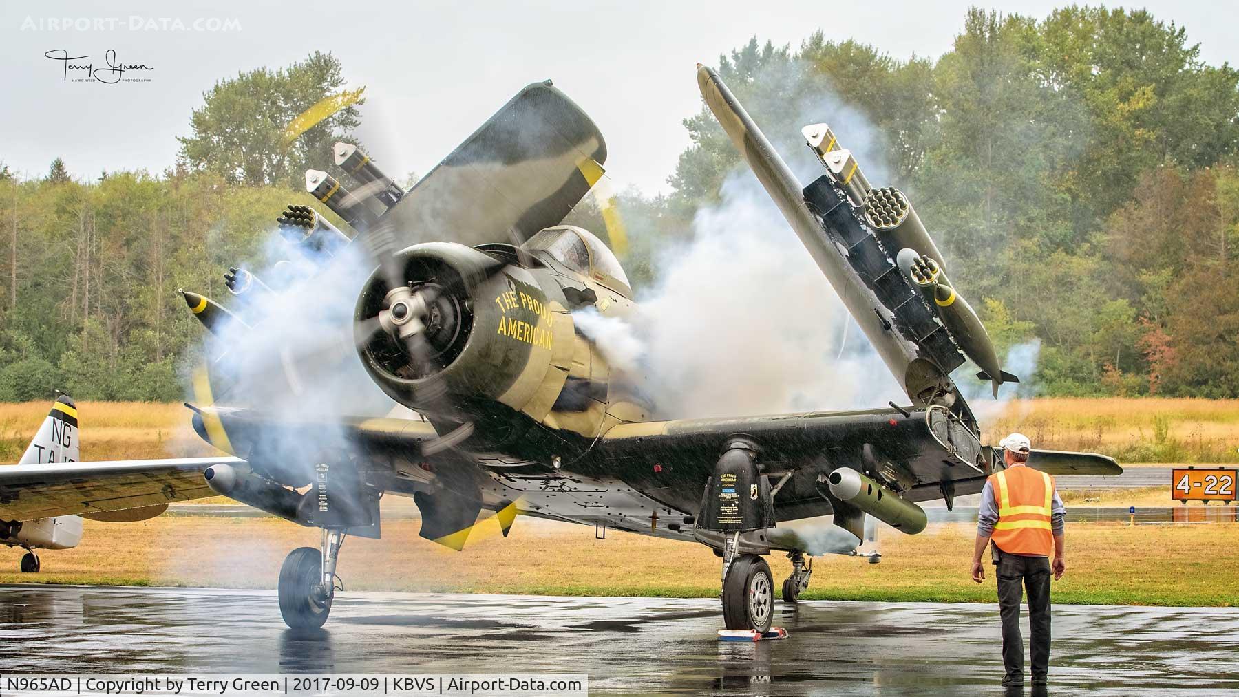 N965AD, 1952 Douglas A-1D Skyraider (AD-4NA) C/N 7765, HFM