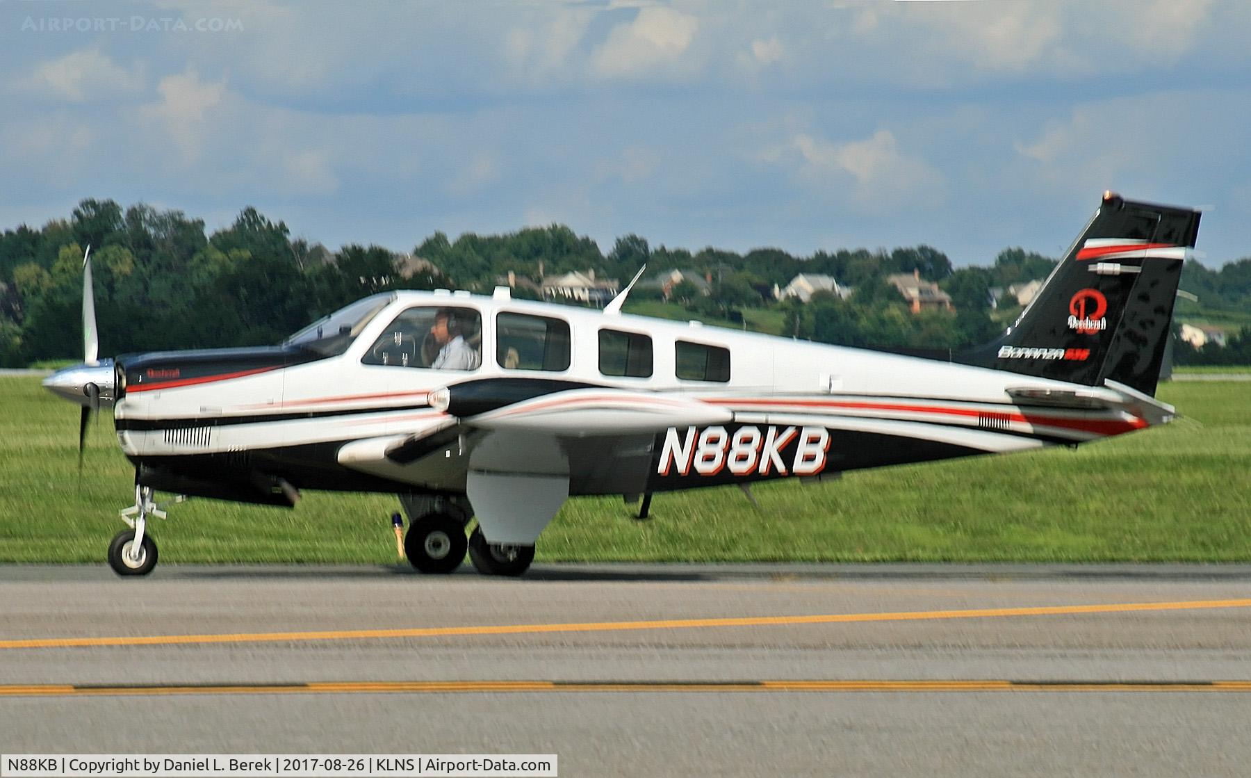 N88KB, 1998 Raytheon Aircraft Company A36 Bonanza C/N E-3170, After visiting the airshow, it's time to head home.