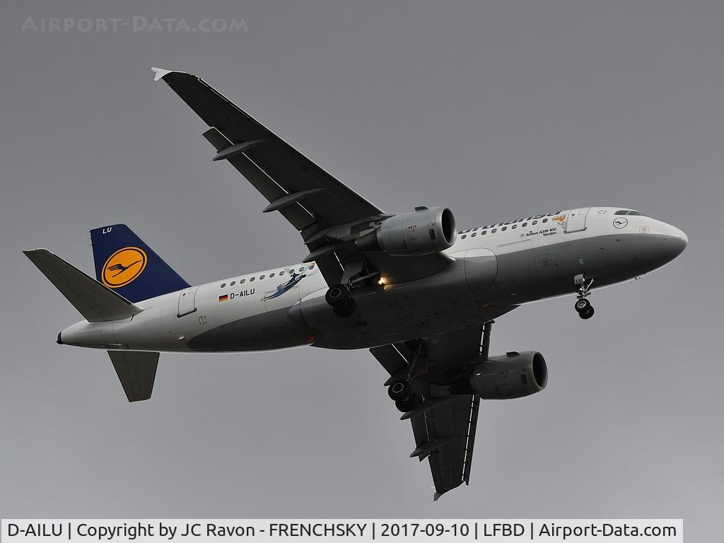 D-AILU, 1997 Airbus A319-114 C/N 744, Lufthansa (Lu Sticker) LH1084 landing runway 23 from Frankfurt (FRA)