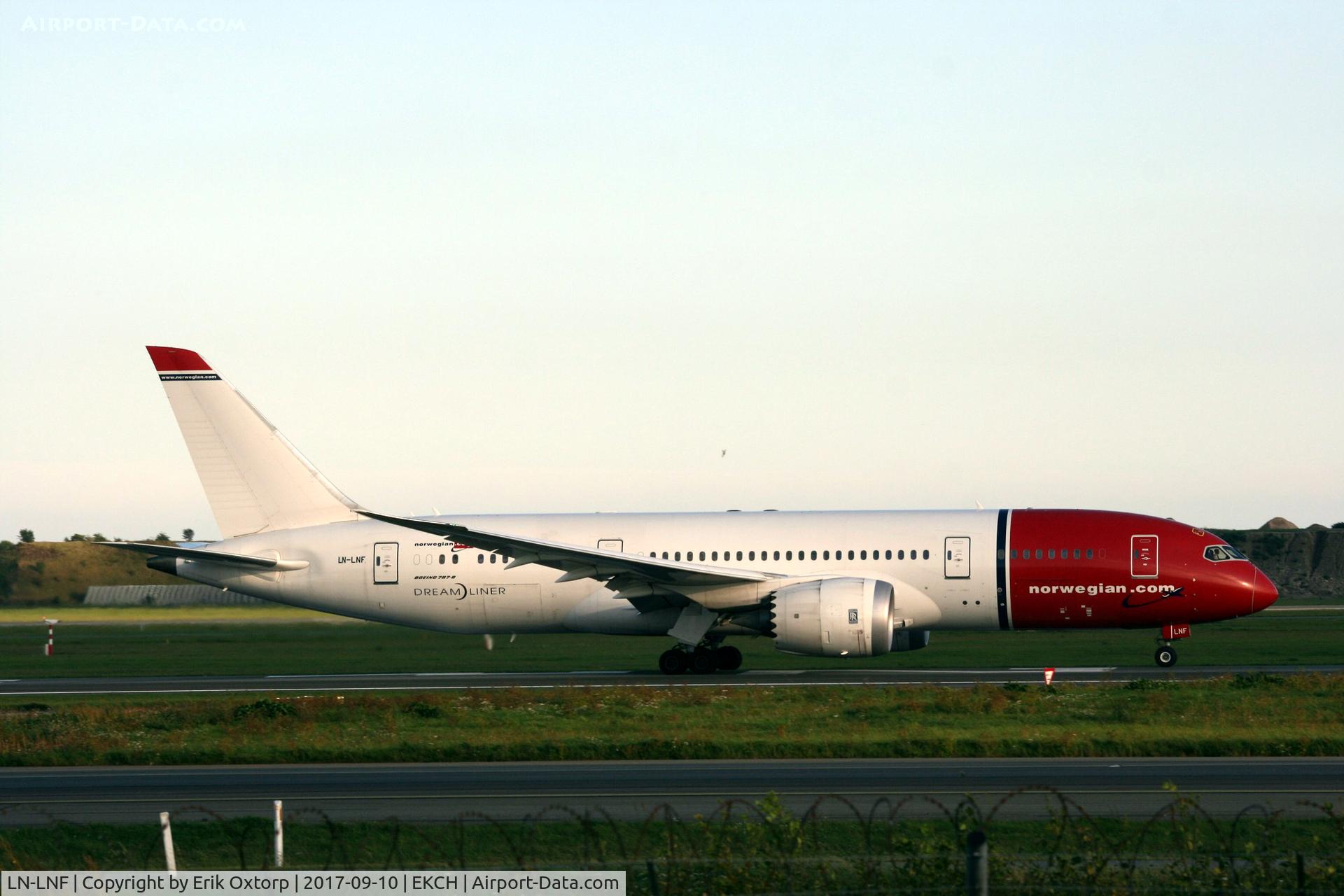 LN-LNF, 2014 Boeing 787-8 Dreamliner Dreamliner C/N 35313, LN-LNF taking off rw 22R
