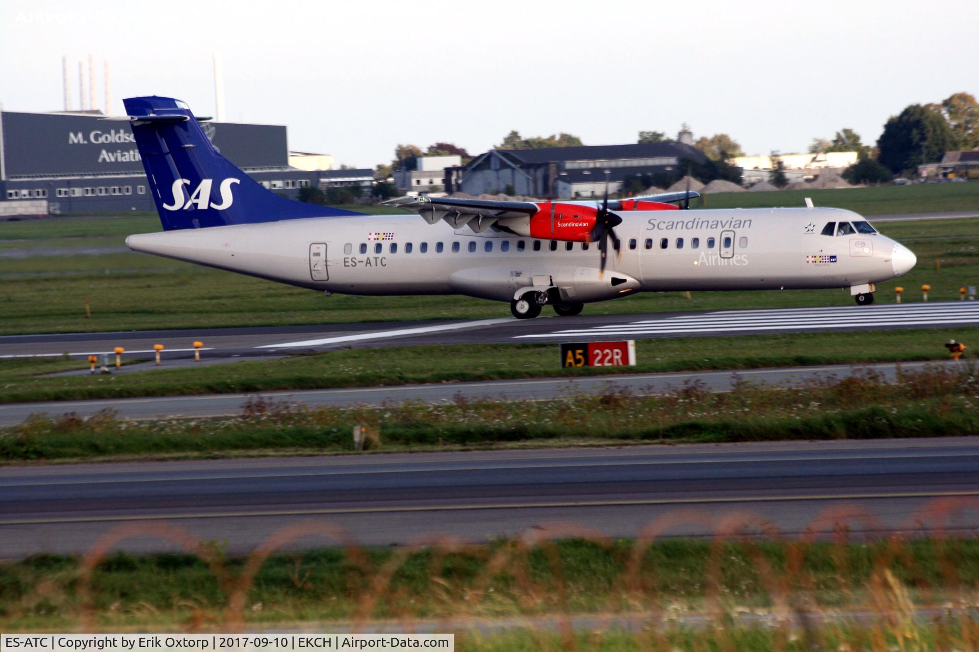ES-ATC, 2014 ATR 72-212A C/N 1164, ES-ATC taking off rw 22R