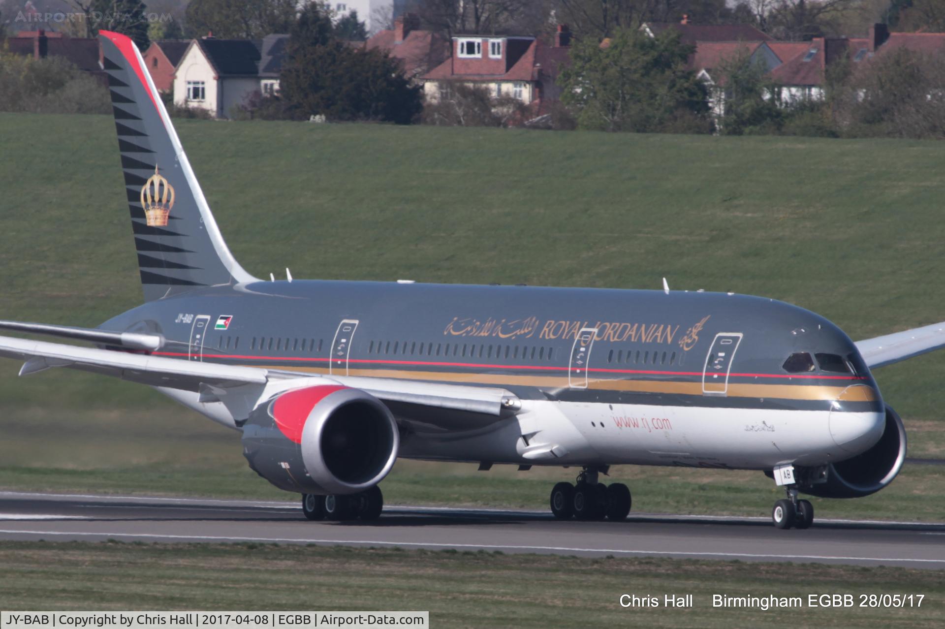 JY-BAB, 2014 Boeing 787-8 Dreamliner Dreamliner C/N 35319, Royal Jordainian