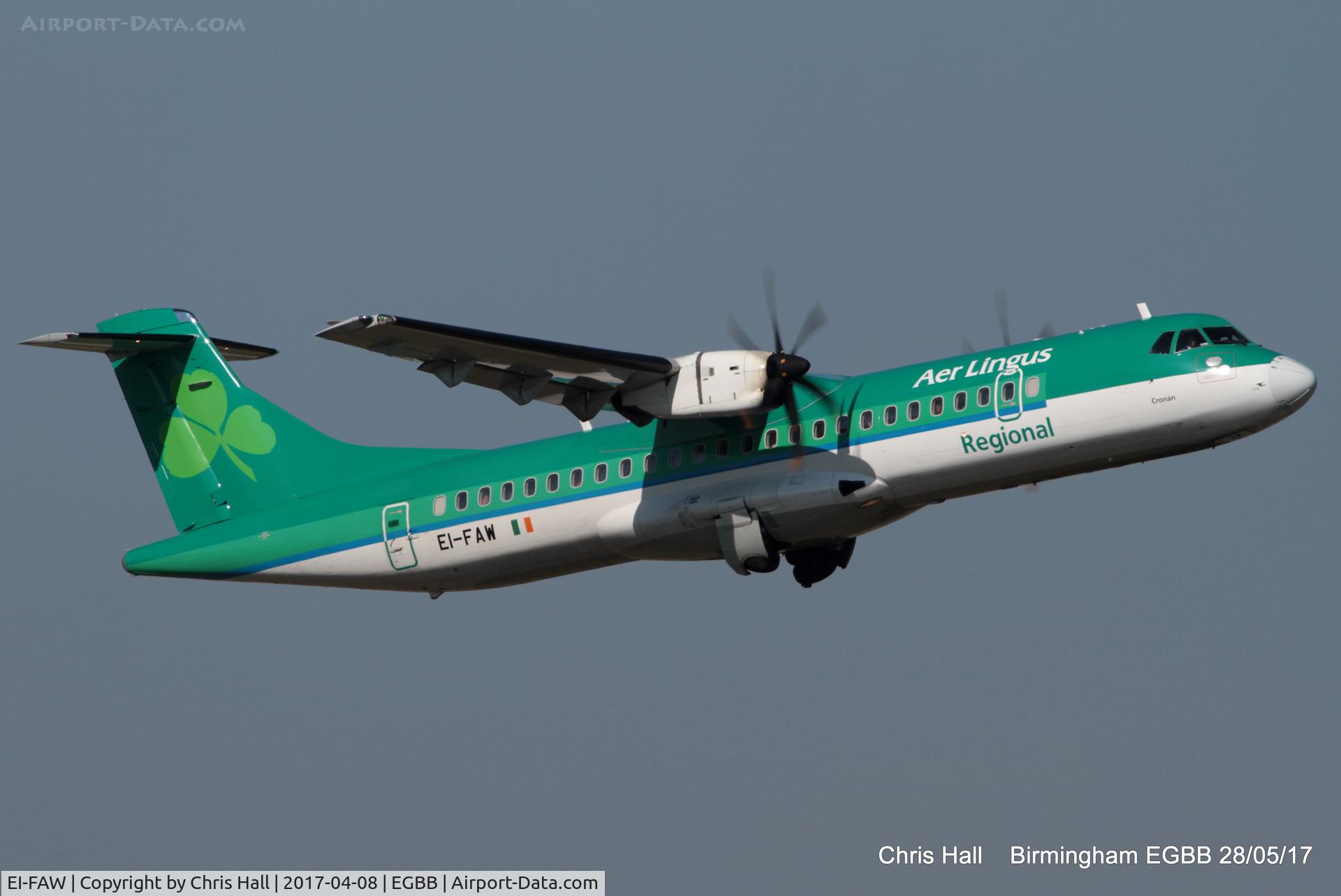 EI-FAW, 2013 ATR 72-600 (72-212A) C/N 1122, Aer Lingus Regional