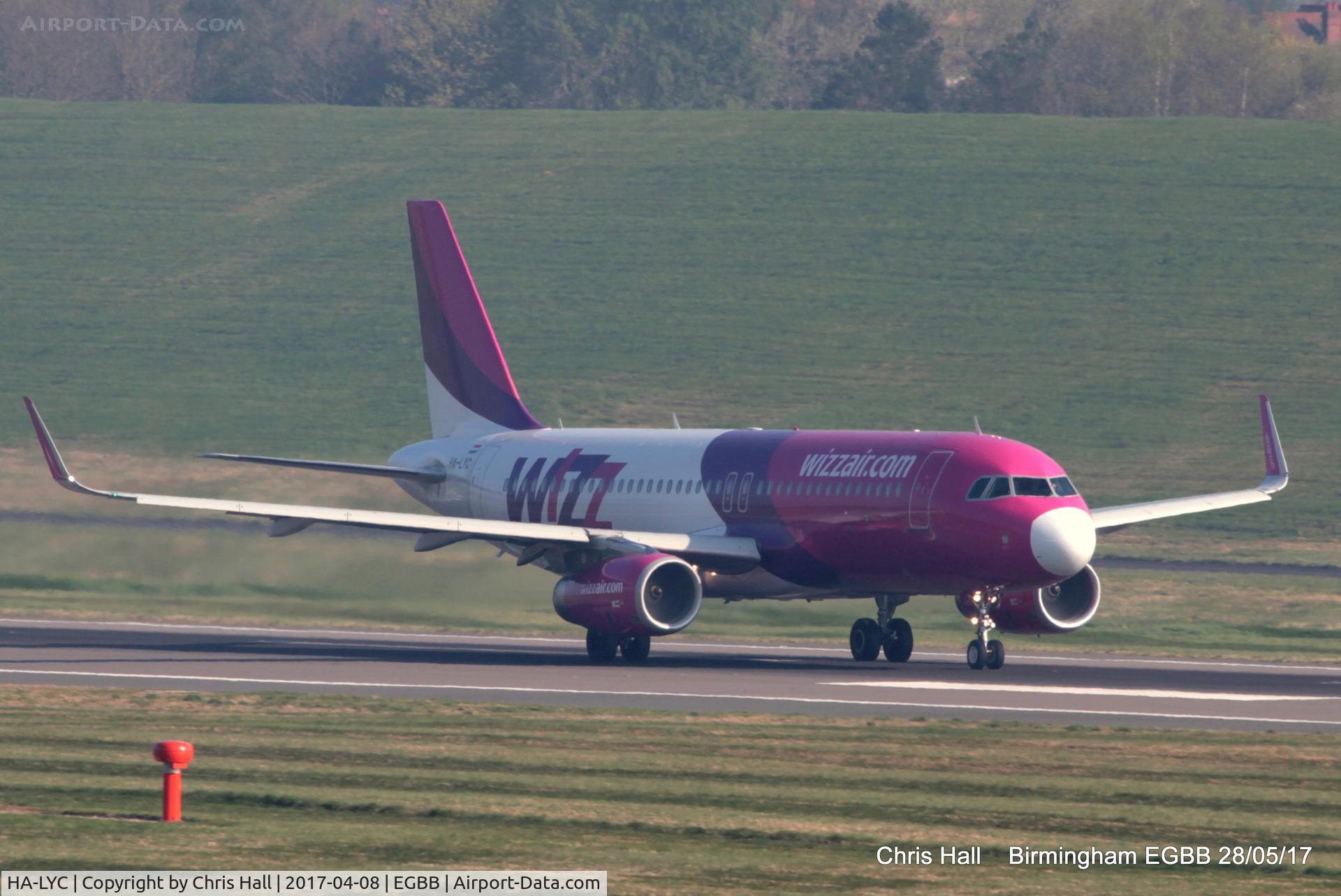 HA-LYC, 2014 Airbus A320-232 C/N 6098, Wizzair
