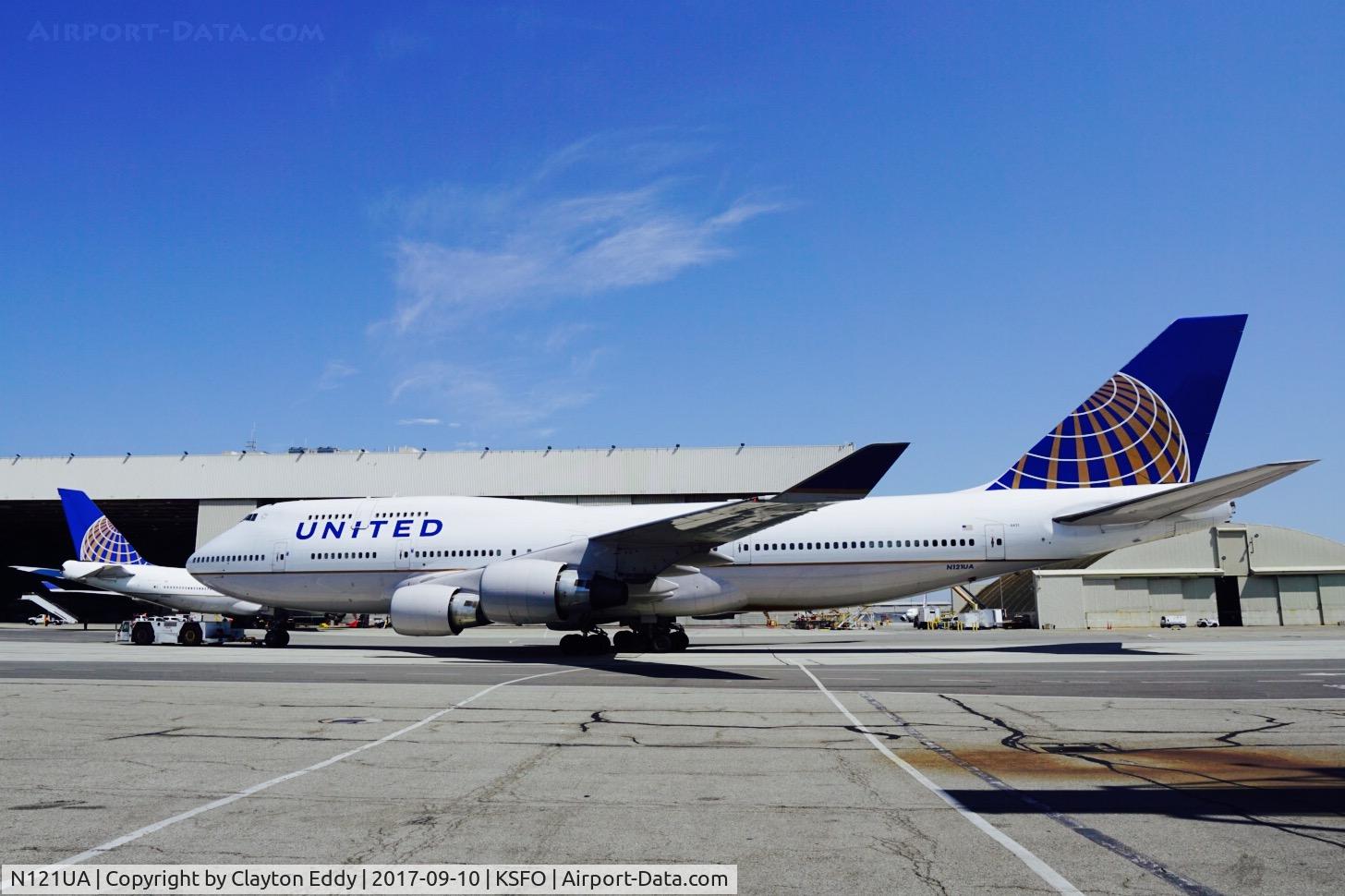 N121UA, 1999 Boeing 747-422 C/N 29167, SFO 2017.
