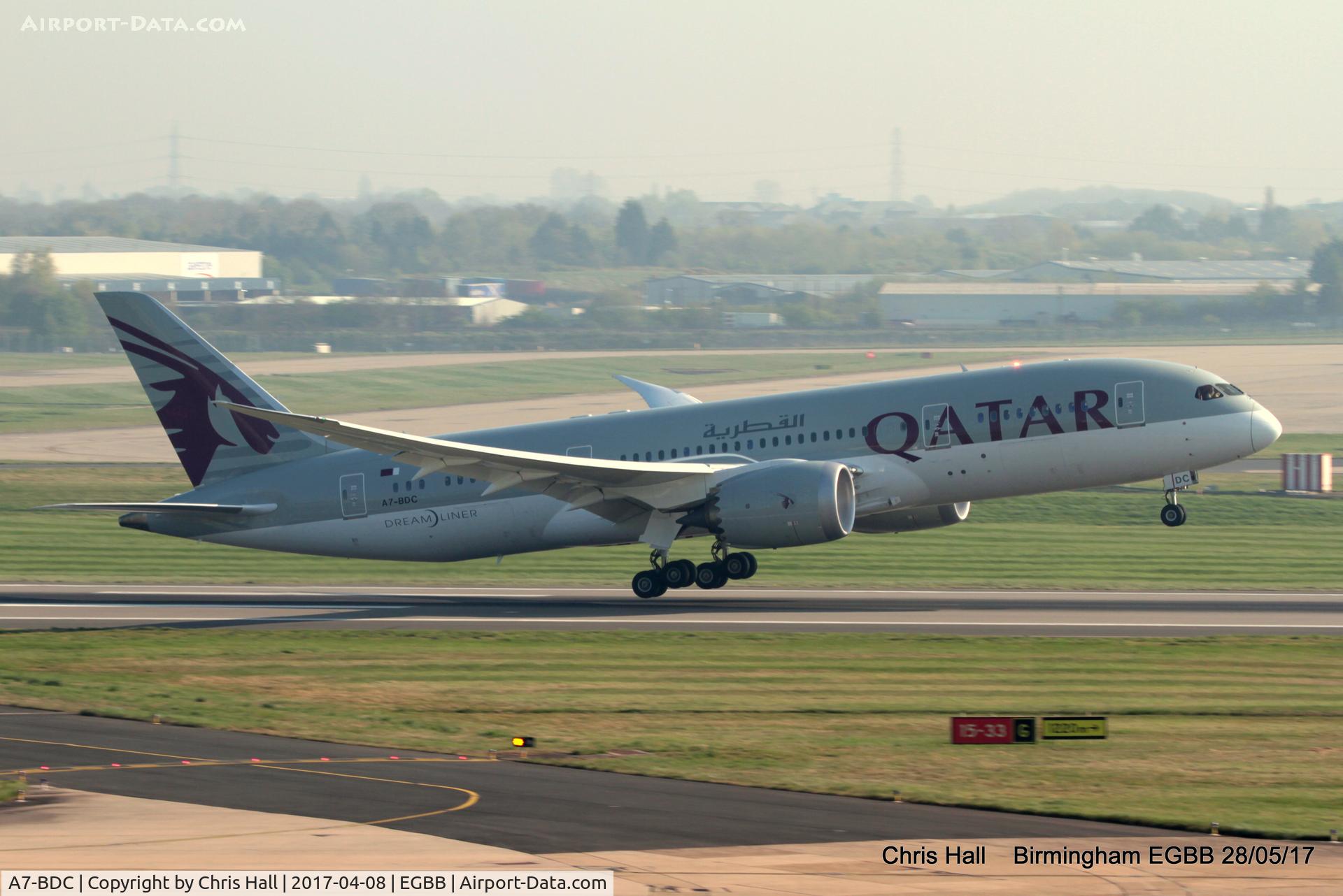 A7-BDC, 2016 Boeing 787-8 Dreamliner C/N 38347, Qatar