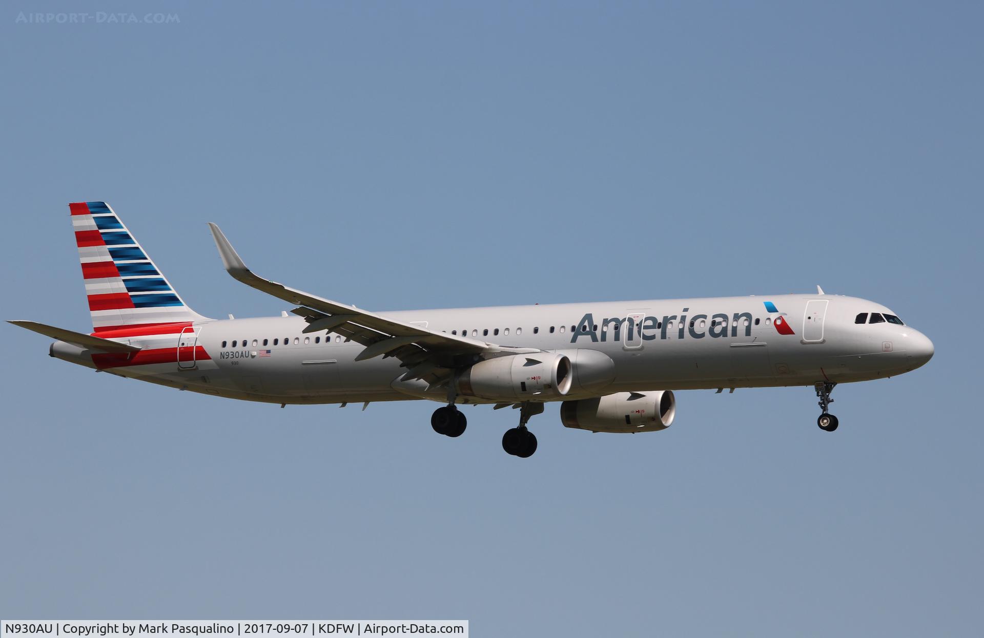 N930AU, 2017 Airbus A321-231 C/N 7539, Airbus A321