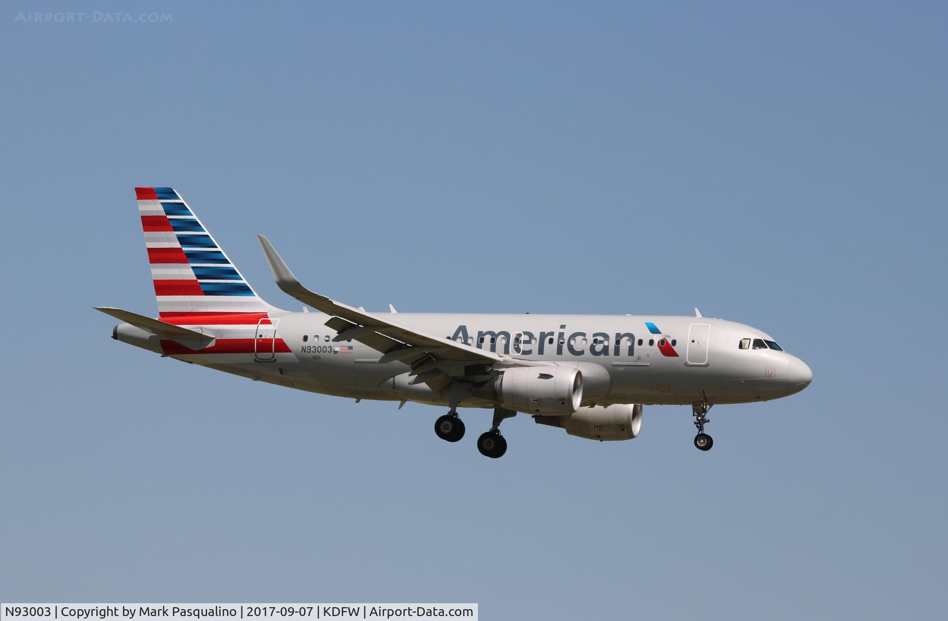 N93003, 2013 Airbus A319-115 C/N 5704, Airbus A319