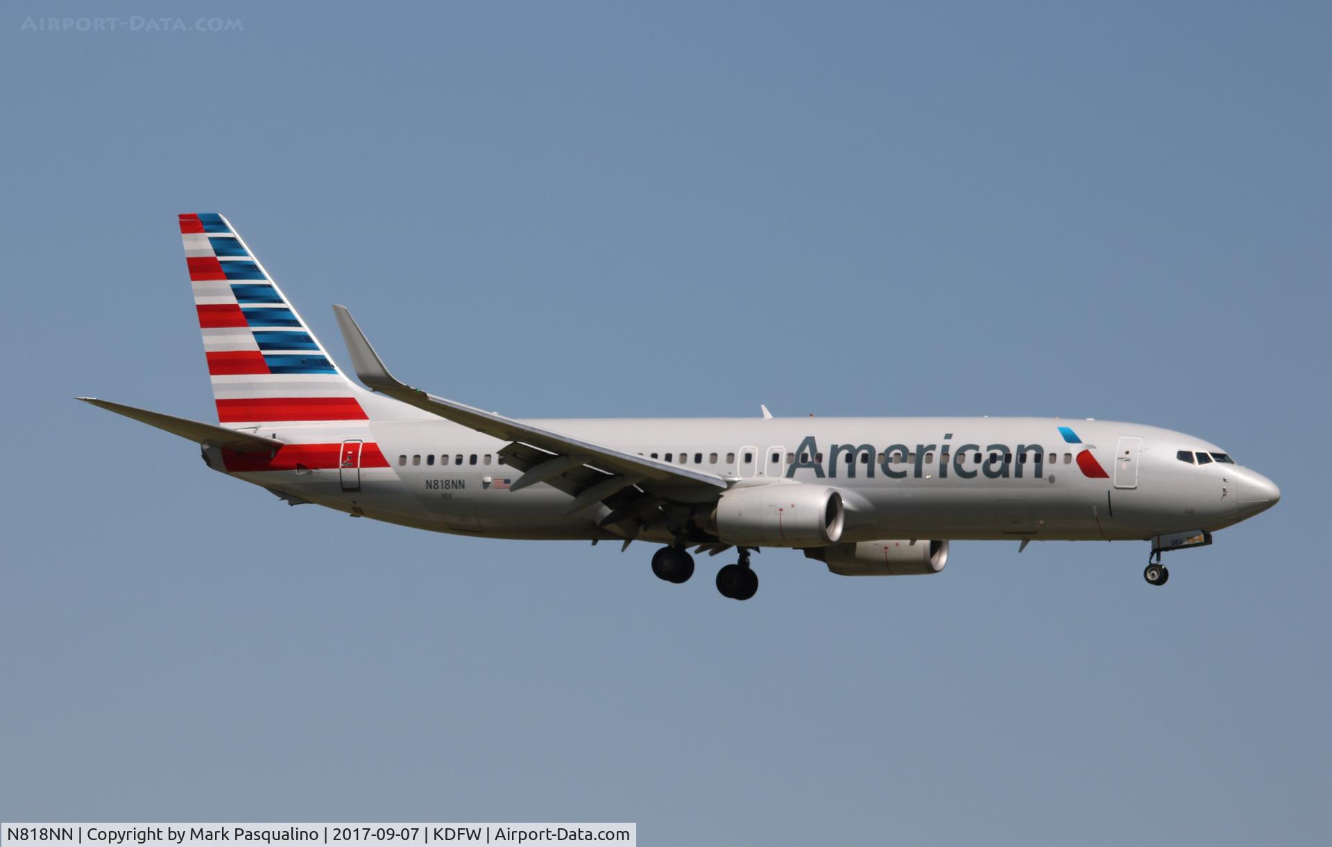 N818NN, 2009 Boeing 737-823 C/N 30910, Boeing 737-800