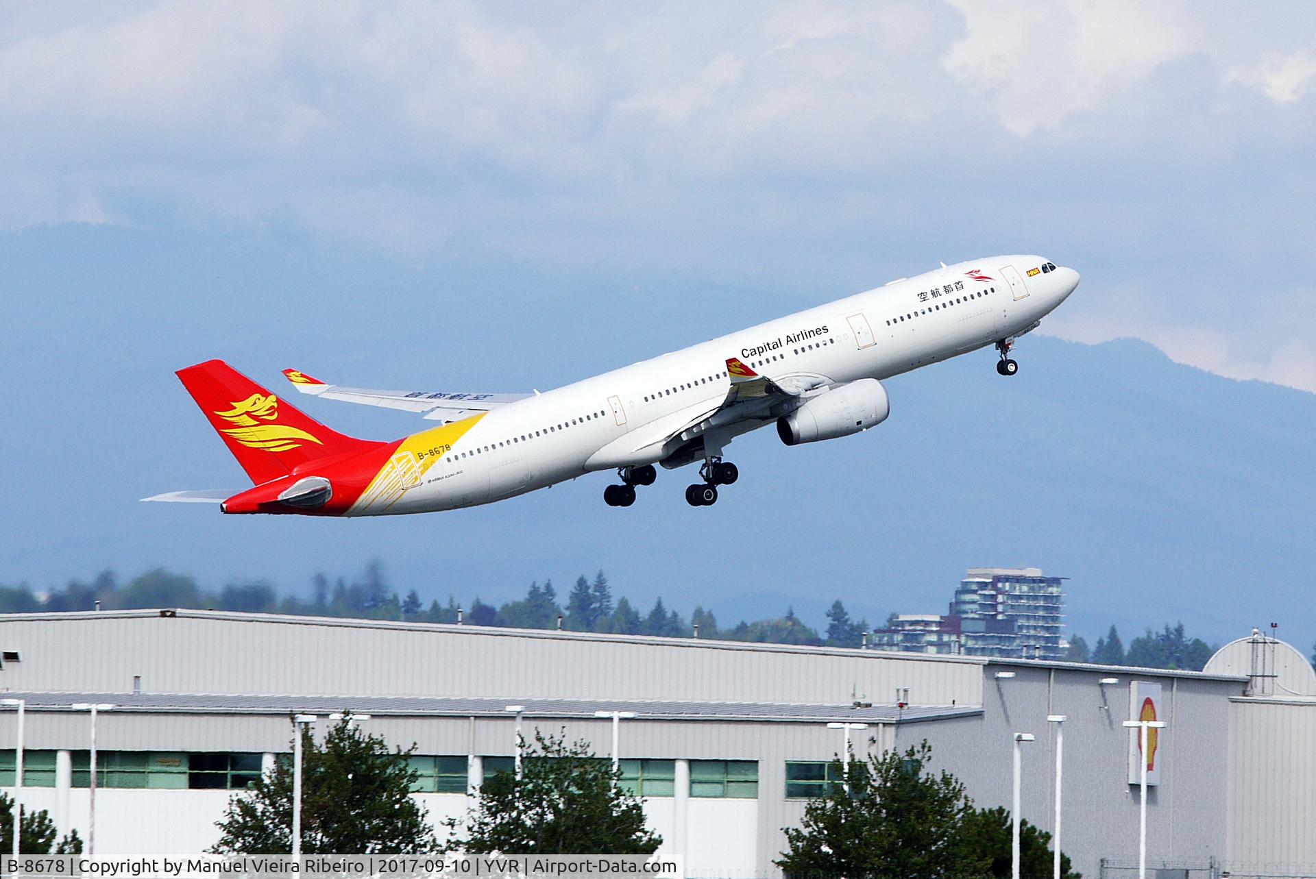 B-8678, 2016 Airbus A330-343 C/N 1753, JD472 departure
