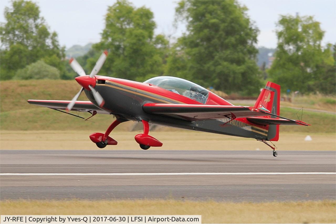 JY-RFE, Extra EA-300LP C/N 1243, Extra EA-300LP, Royal Jordanian aerobatic team, Landing rwy 29, St Dizier-Robinson Air Base (LFSI) Open day 2017