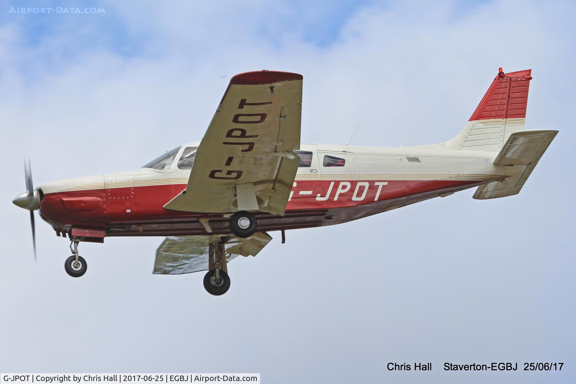 G-JPOT, 1981 Piper PA-32R-301 Saratoga SP C/N 32R-8113065, Project Propeller at Staverton