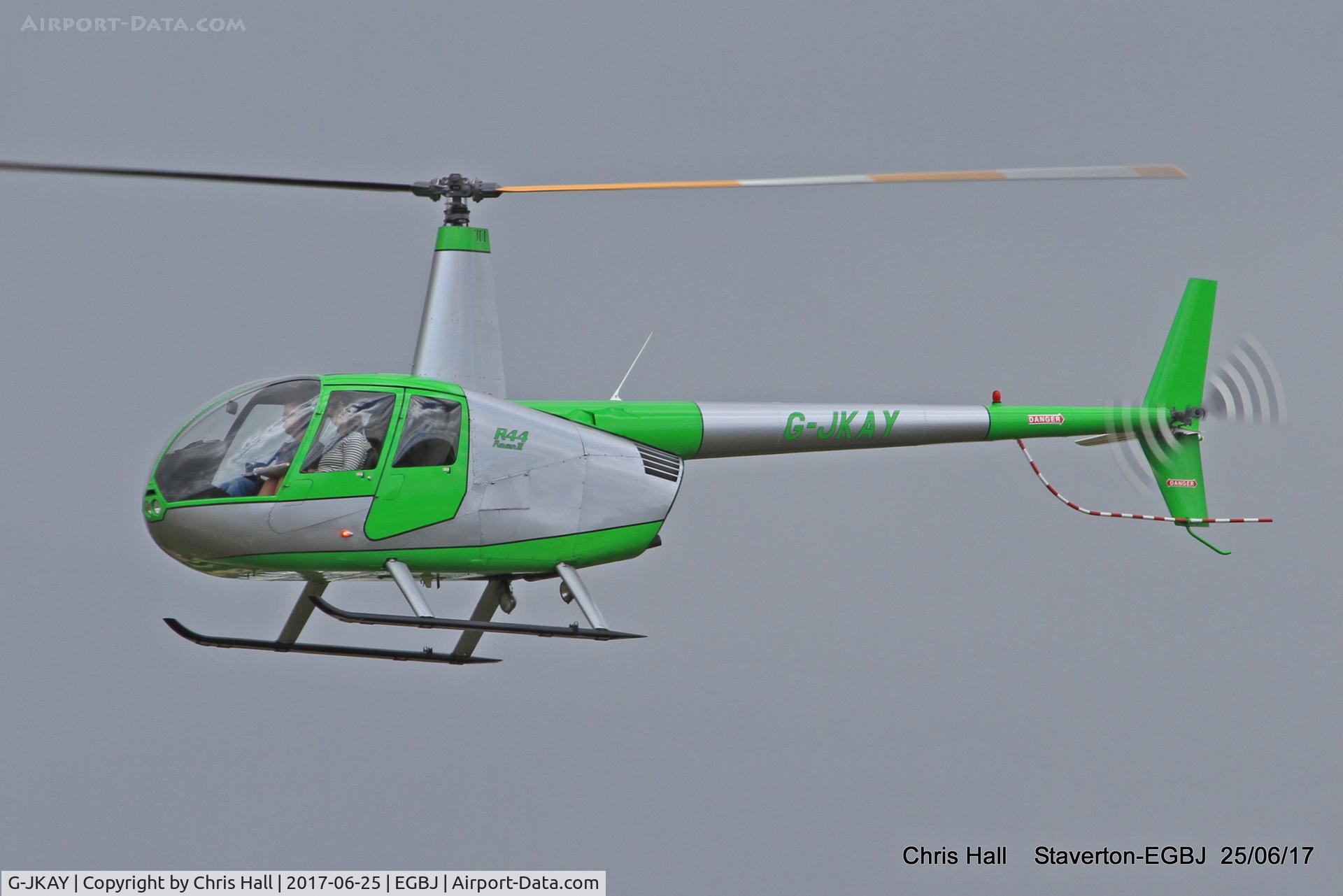 G-JKAY, 2006 Robinson R44 Raven II C/N 11093, at Staverton