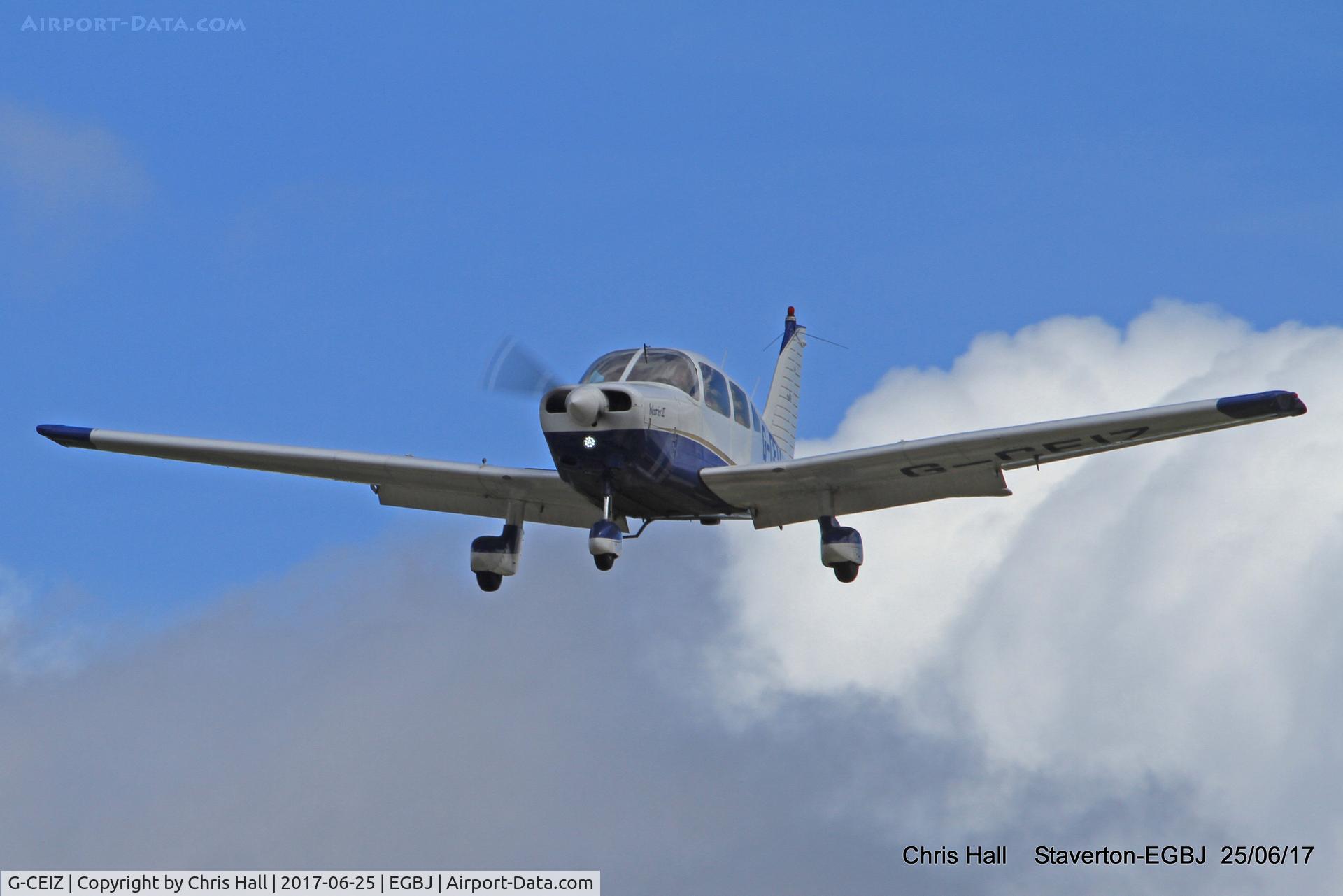G-CEIZ, 1980 Piper PA-28-161 Cherokee Warrior II C/N 28-8116076, Project Propeller at Staverton