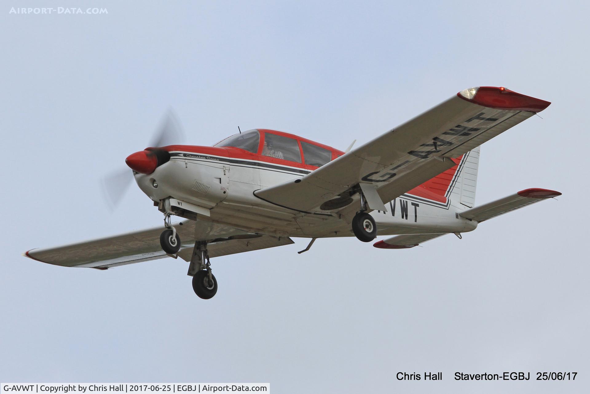G-AVWT, 1968 Piper PA-28R-180 Cherokee Arrow C/N 28R-30362, Project Propeller at Staverton