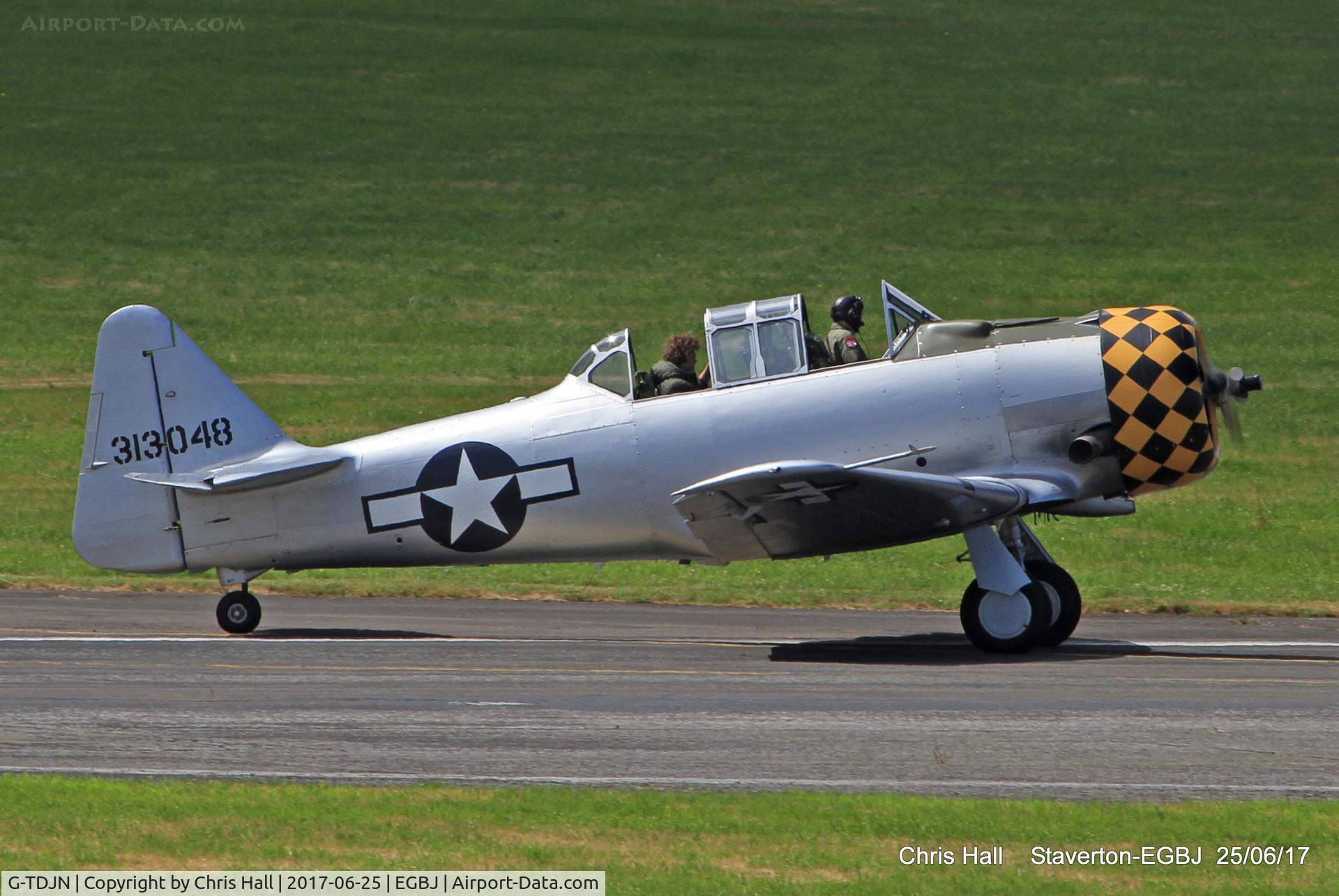 G-TDJN, 1944 North American AT-6D Texan C/N 121-42228, at Staverton