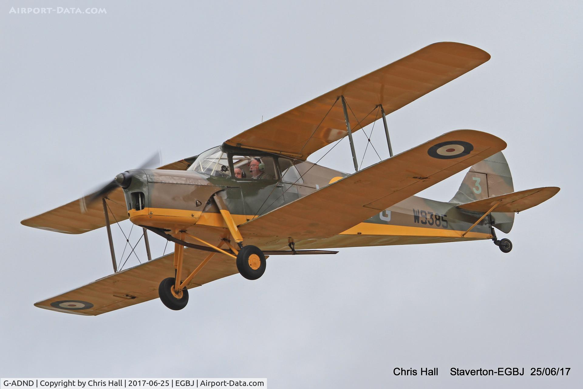 G-ADND, 1936 De Havilland DH.87B Hornet Moth C/N 8097, Project Propeller at Staverton