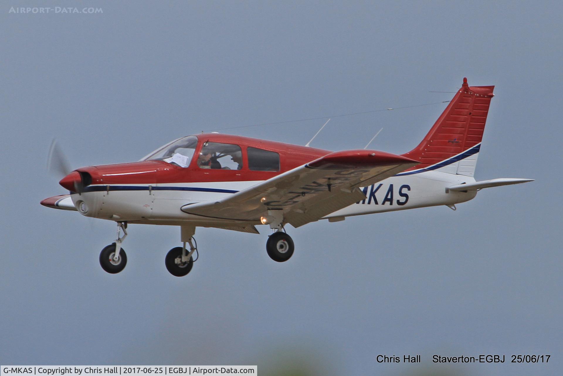 G-MKAS, 1974 Piper PA-28-140 Cherokee Cruiser C/N 28-7425338, Project Propeller at Staverton