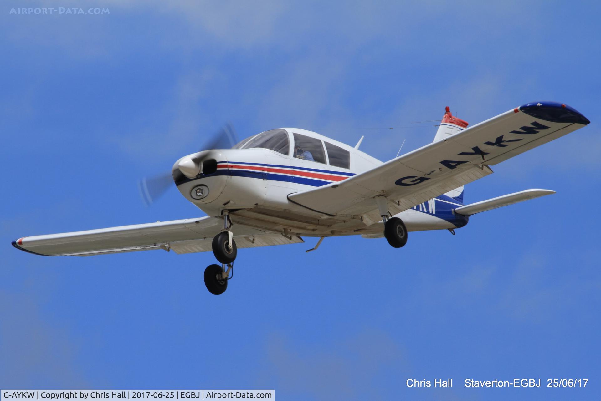 G-AYKW, 1970 Piper PA-28-140 Cherokee C/N 28-26931, Project Propeller at Staverton