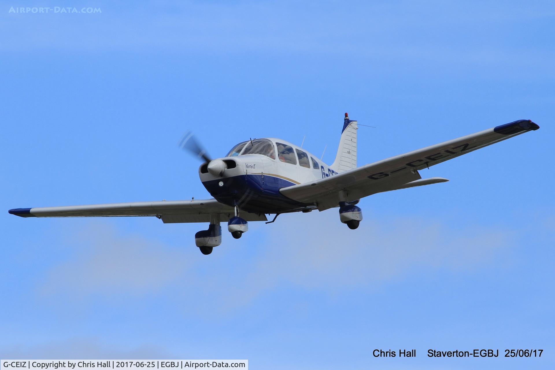 G-CEIZ, 1980 Piper PA-28-161 Cherokee Warrior II C/N 28-8116076, Project Propeller at Staverton