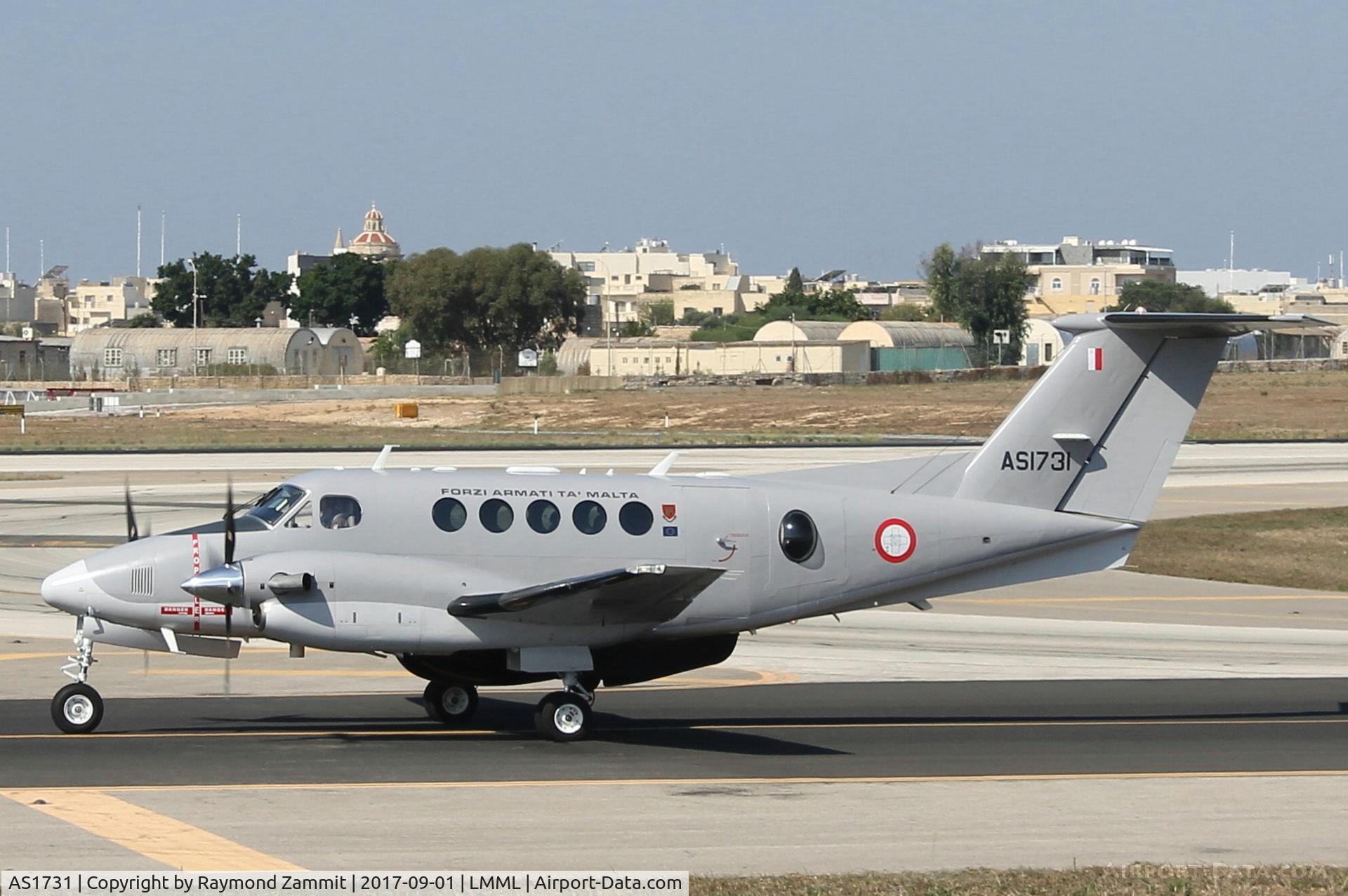 AS1731, 2015 Beechcraft B200GT C/N BY-249, Beechcraft B200 Super Kingair AS1731 Armed Forces of Malta