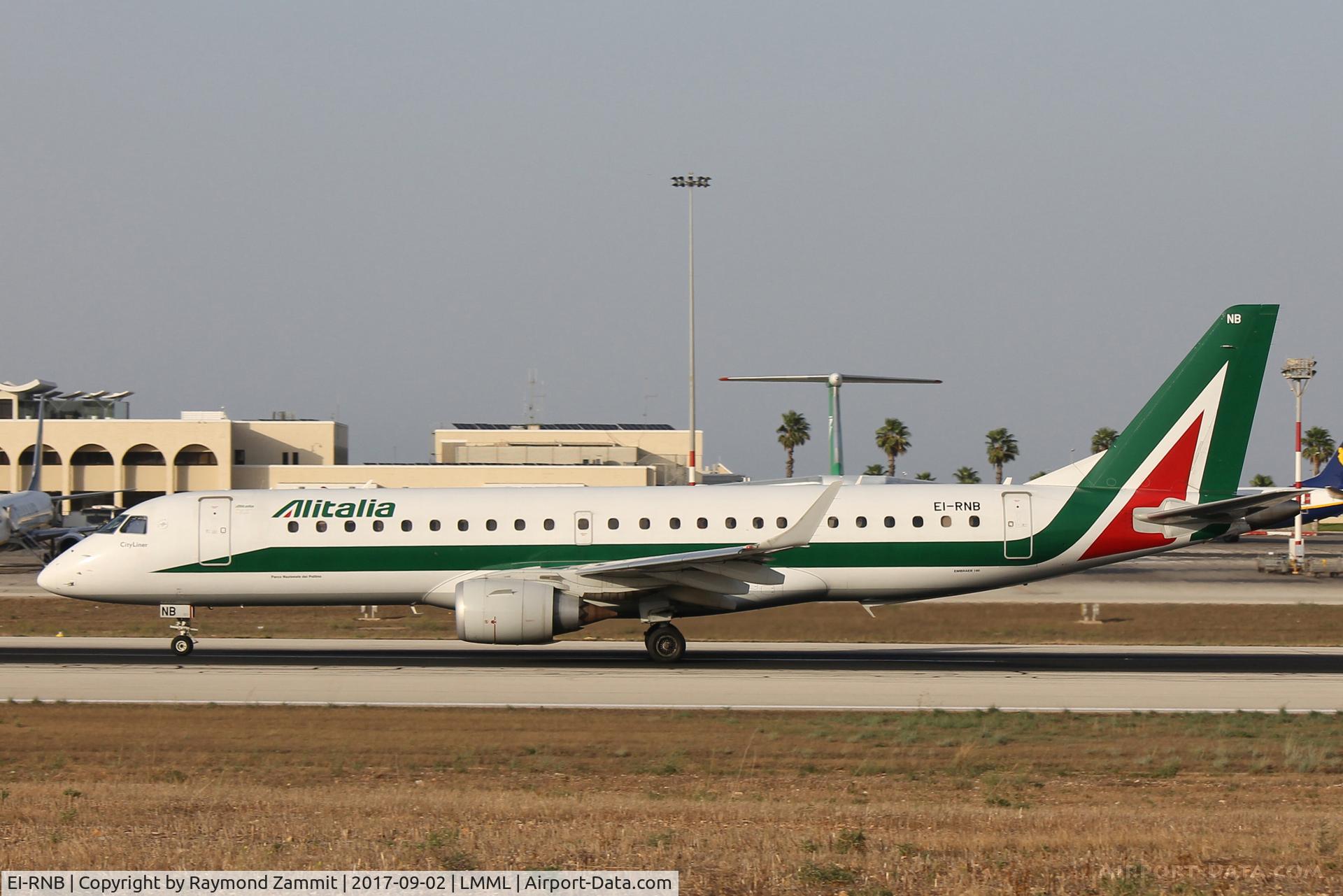 EI-RNB, 2011 Embraer 190LR (ERJ-190-100LR) C/N 19000479, Embraer EMB190LR EI-RNB Alitalia