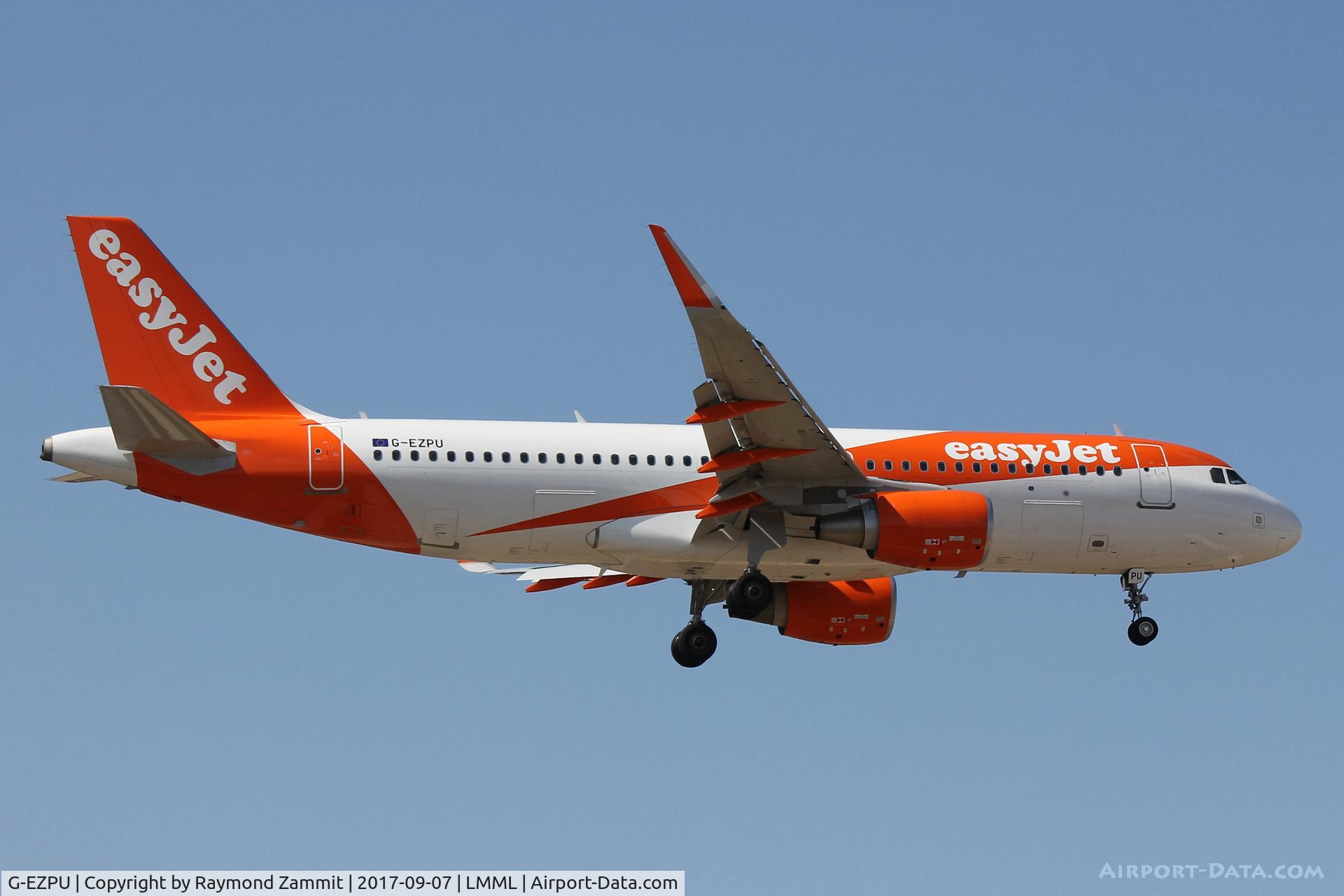 G-EZPU, 2016 Airbus A320-214 C/N 7490, A320 G-EZPU Easyjet