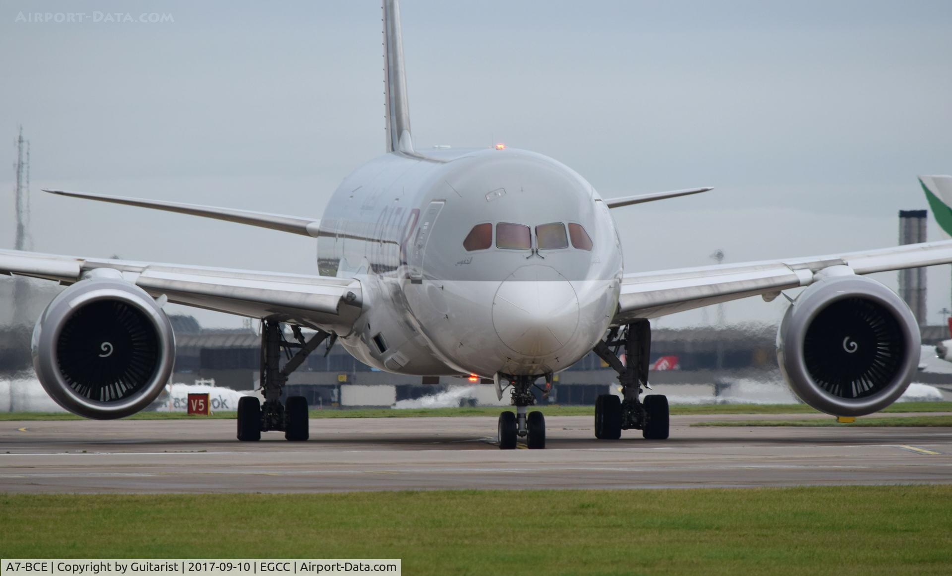 A7-BCE, 2013 Boeing 787-8 Dreamliner C/N 38323, At Manchester