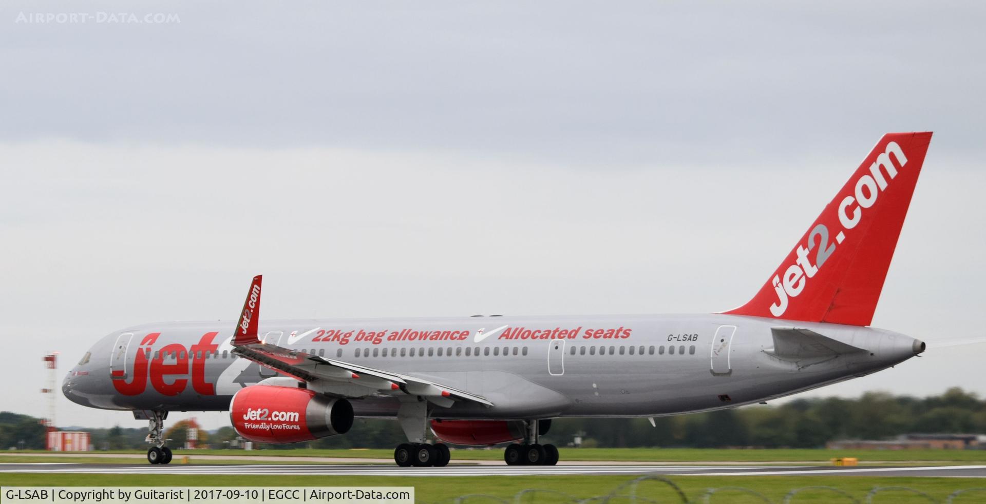 G-LSAB, 1988 Boeing 757-27B C/N 24136, At Manchester