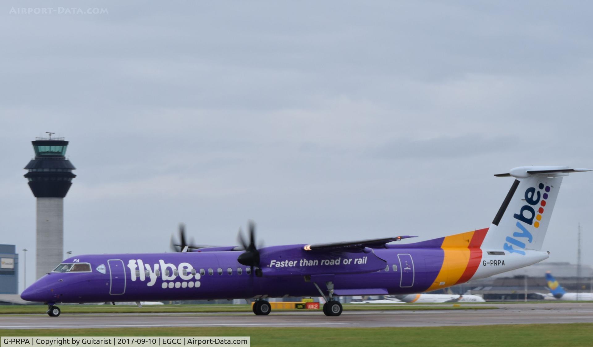G-PRPA, 2008 De Havilland Canada DHC-8-402 Dash 8 C/N 4187, At Manchester