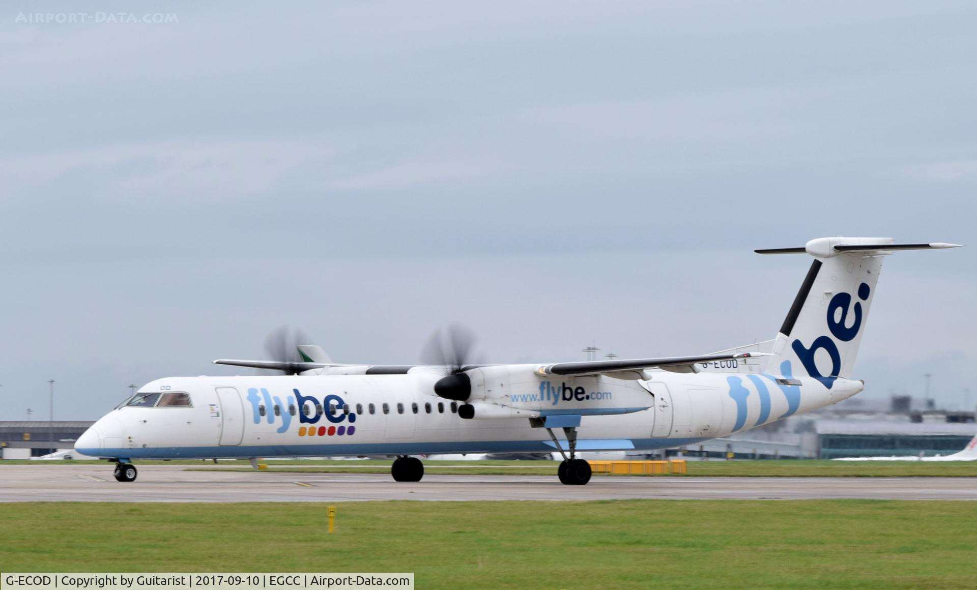 G-ECOD, 2008 De Havilland Canada DHC-8-402Q Dash 8 C/N 4206, At Manchester