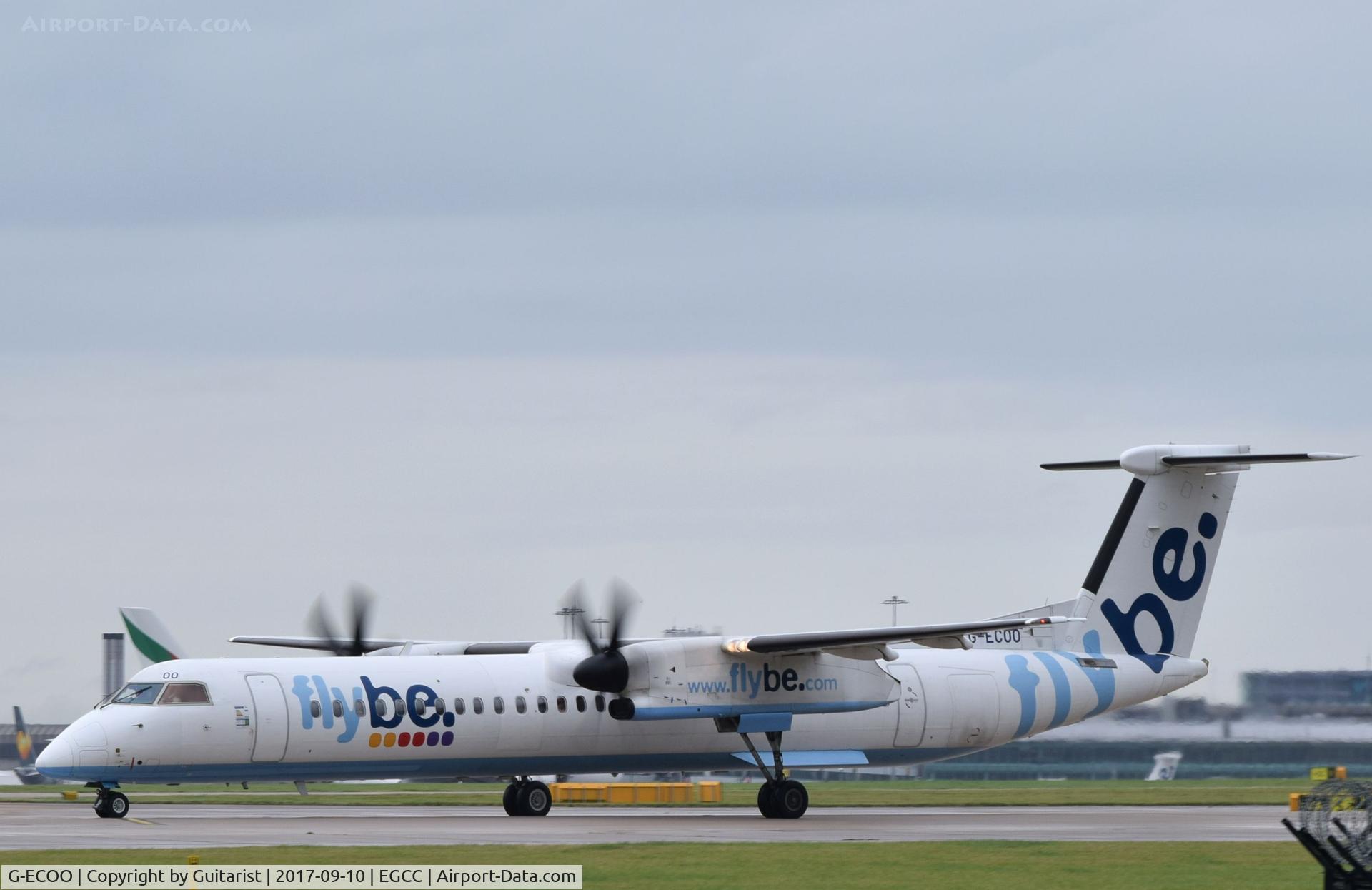 G-ECOO, 2009 De Havilland Canada DHC-8-402Q Dash 8 C/N 4237, At Manchester