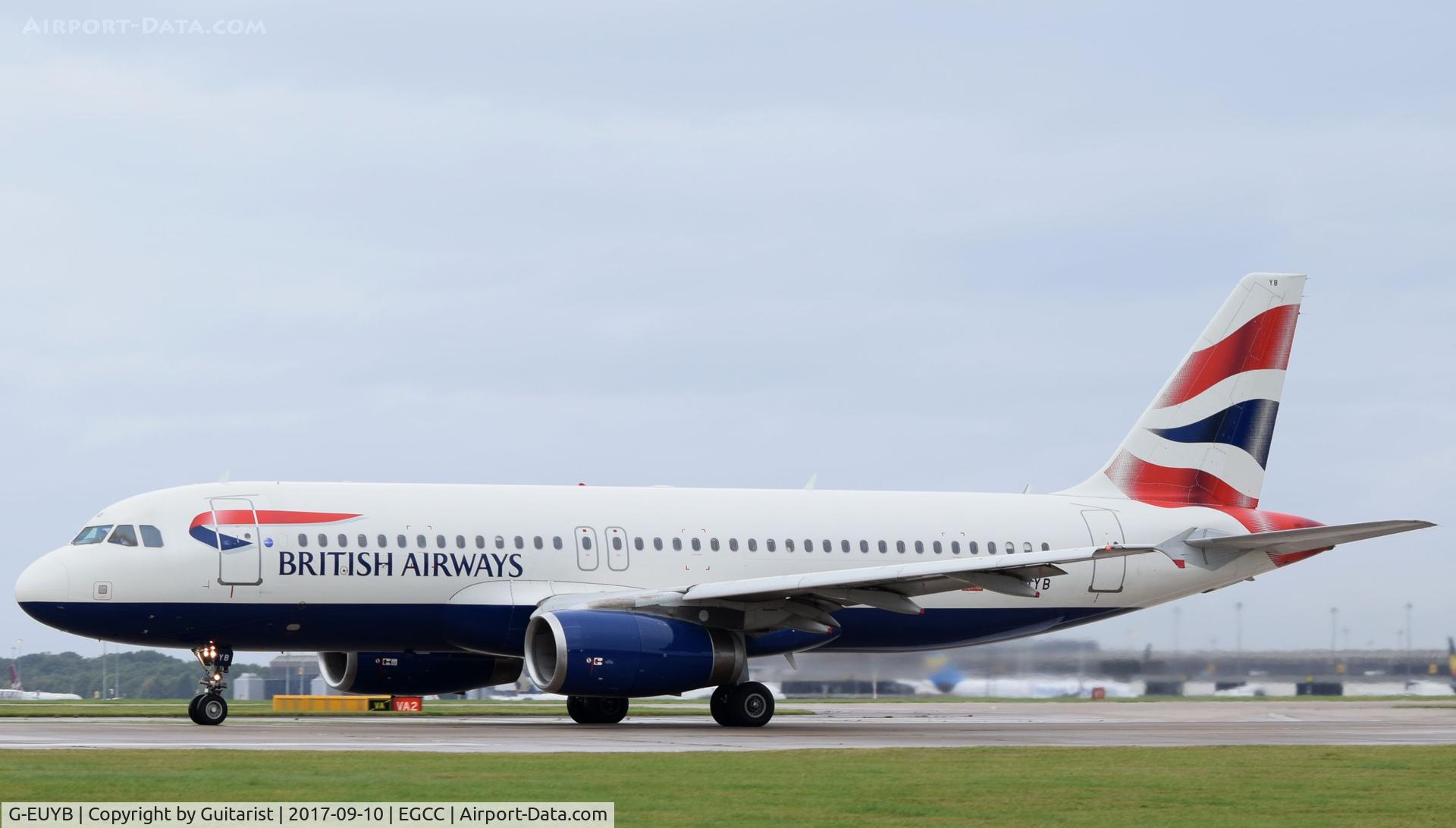 G-EUYB, 2008 Airbus A320-232 C/N 3703, At Manchester