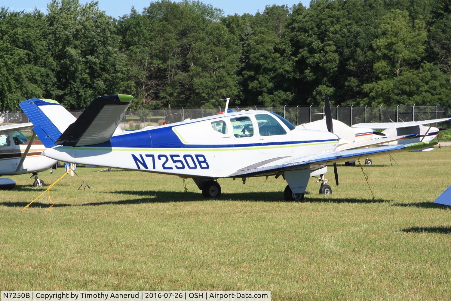 N7250B, 1958 Beech J35 Bonanza C/N D-5586, 1958 Beech J35, c/n: D-5586