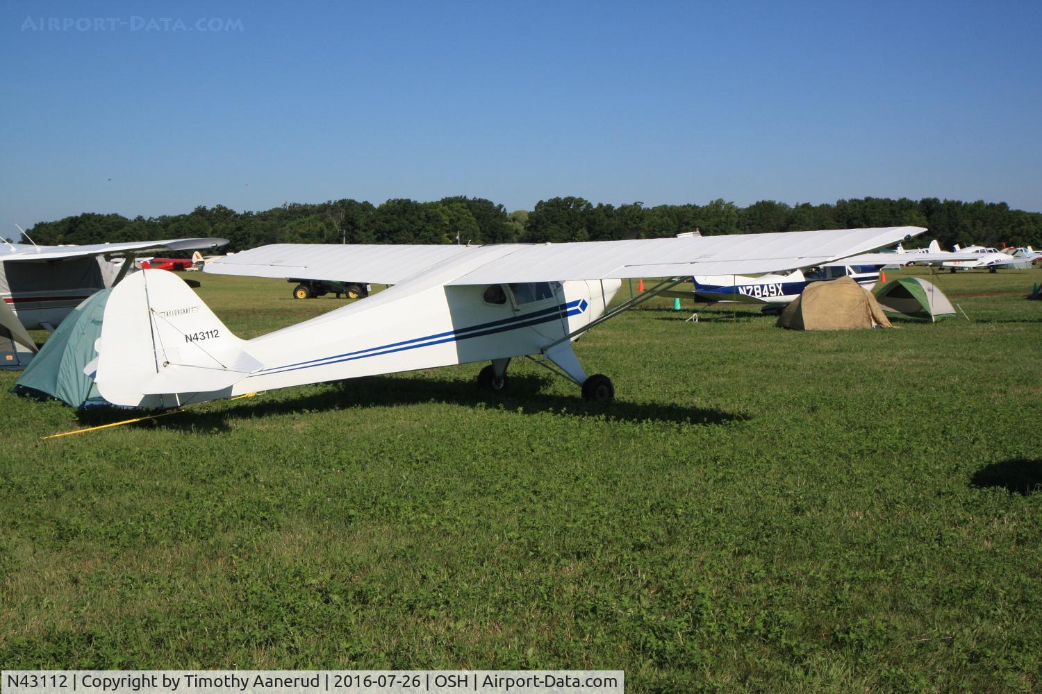N43112, 1946 Taylorcraft BC12-D C/N 6771, 1946 Taylorcraft BC12-D, c/n: 6771