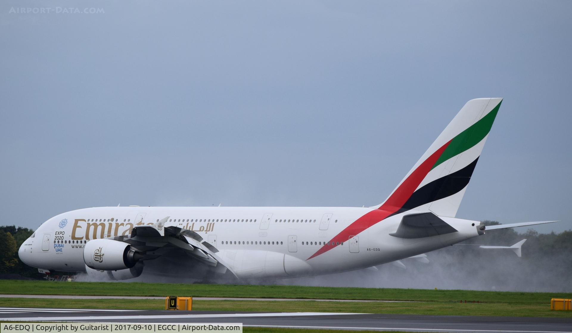 A6-EDQ, 2011 Airbus A380-861 C/N 080, At Manchester