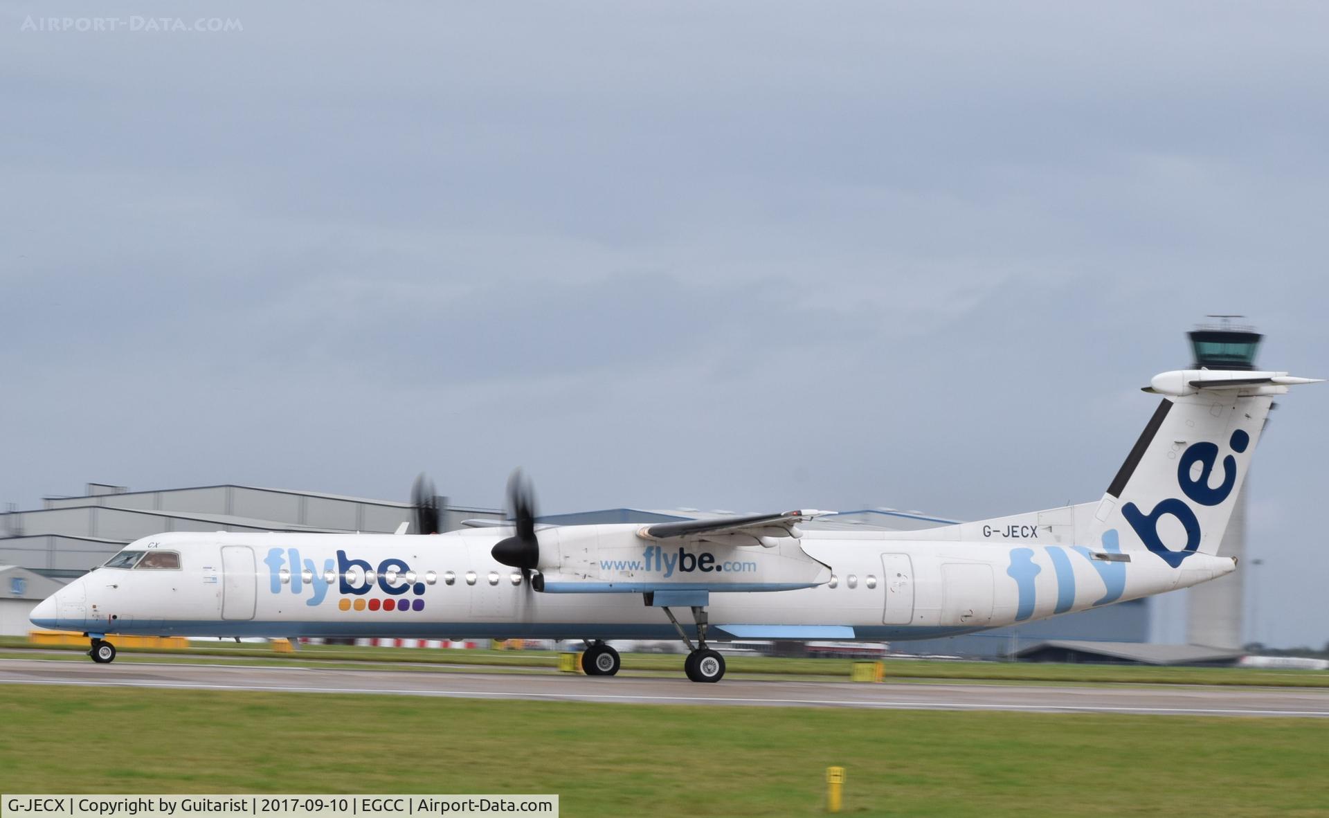 G-JECX, 2007 De Havilland Canada DHC-8-402Q Dash 8 C/N 4155, At Manchester