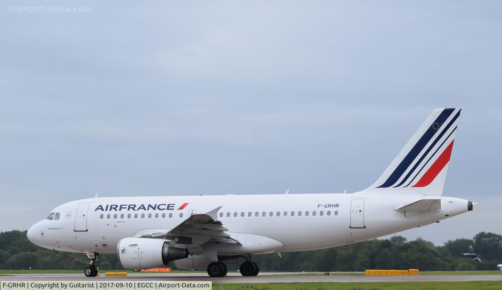 F-GRHR, 2001 Airbus A319-111 C/N 1415, At Manchester