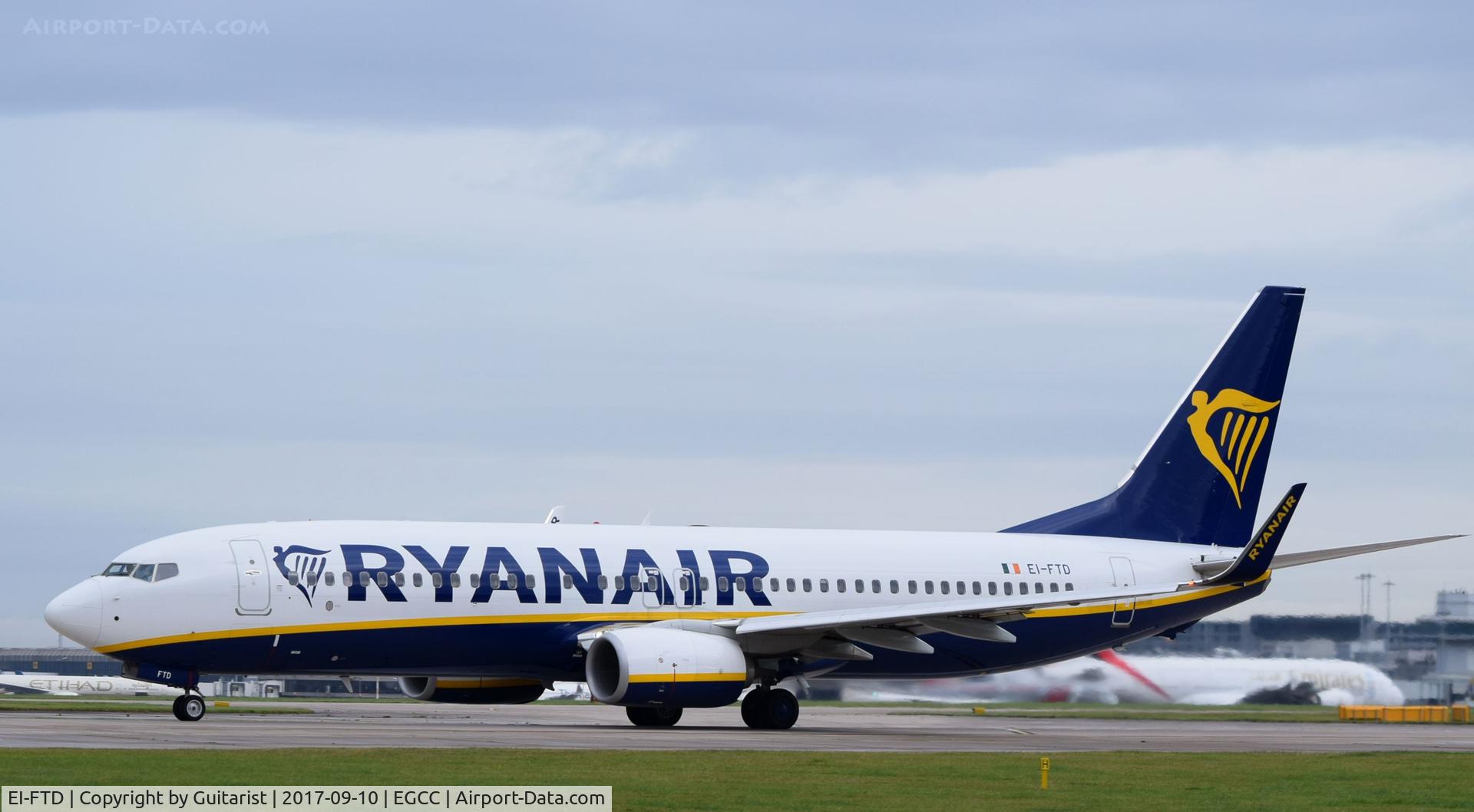 EI-FTD, 2016 Boeing 737-8AS C/N 44754, At Manchester