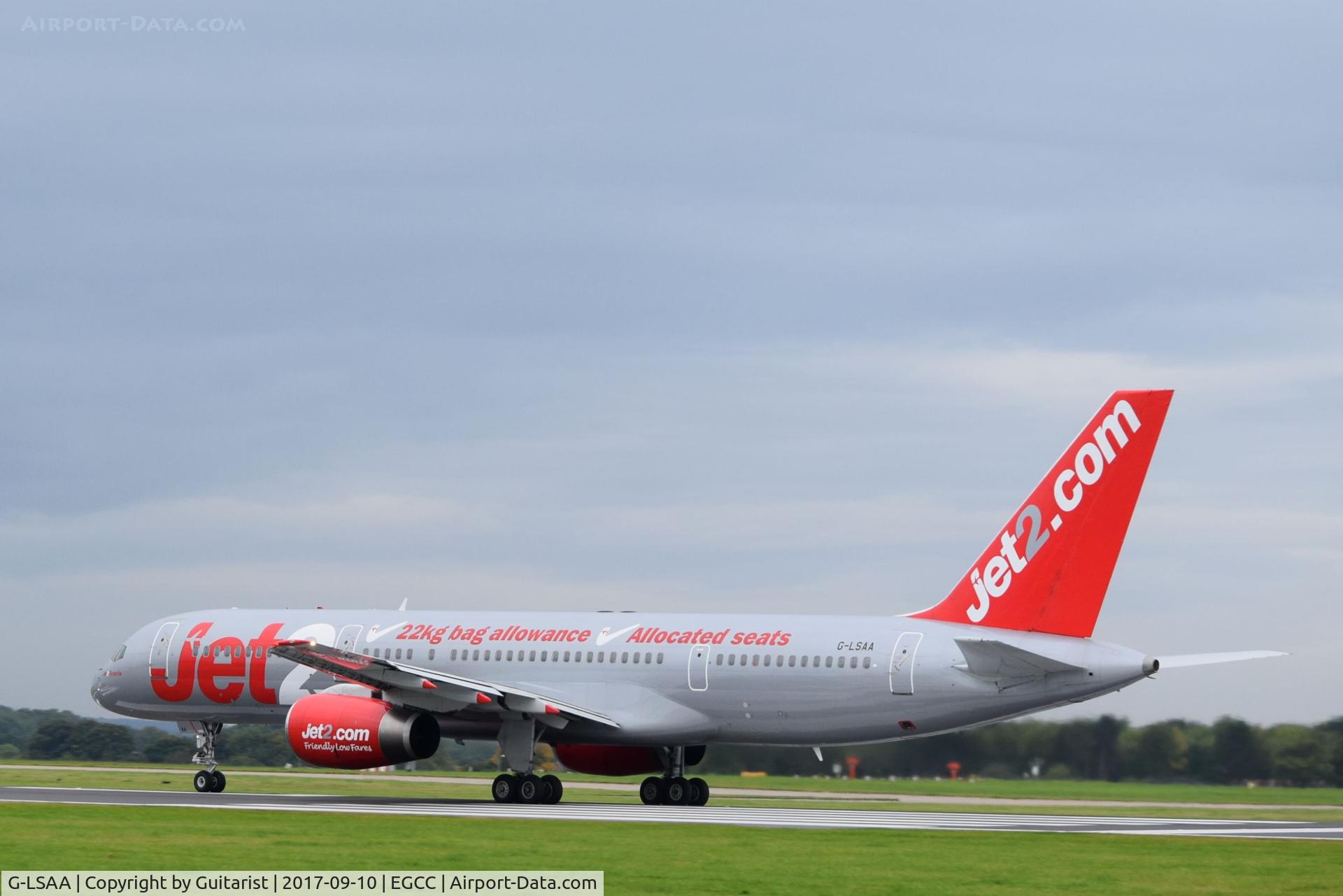 G-LSAA, 1988 Boeing 757-236 C/N 24122, At Manchester