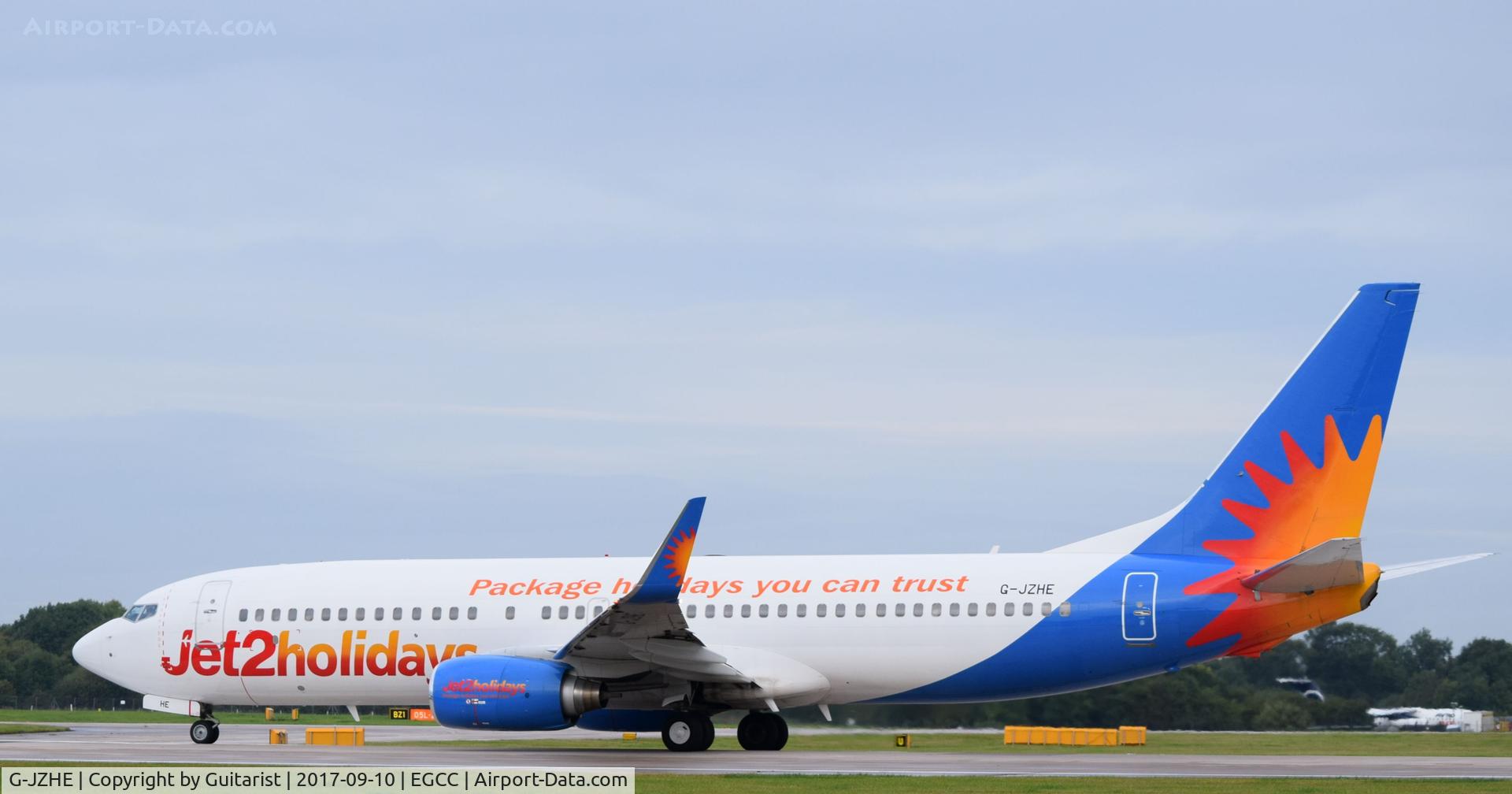 G-JZHE, 2000 Boeing 737-8K2 C/N 30390, At Manchester