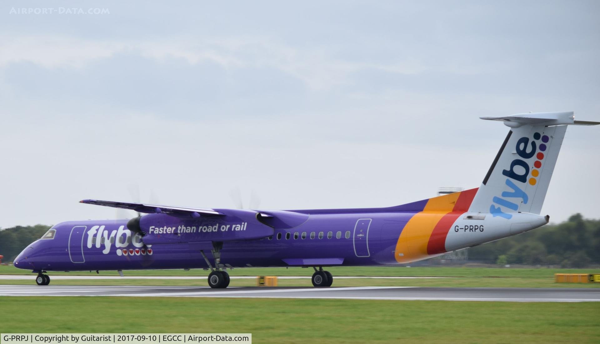 G-PRPJ, 2008 De Havilland Canada DHC-8-402 Dash 8 C/N 4202, At Manchester